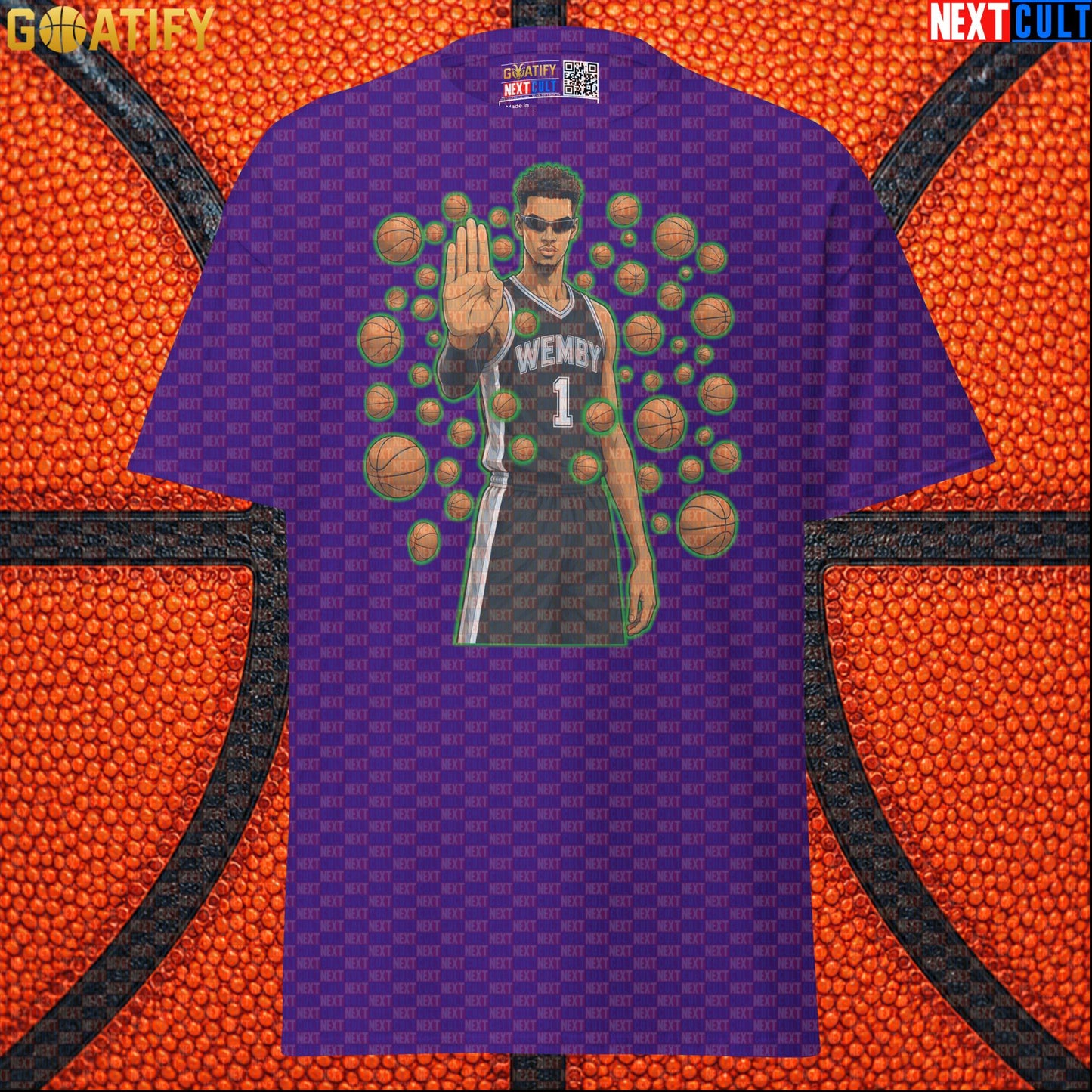 Victor Wembanyama T-Shirt – Wemby Matrix Stopper Graphic Tee Gift for Spurs Basketball Fans |  | ["Basketball", "France", "NBA", "San Antonio Spurs", "Victor Wembanyama"]