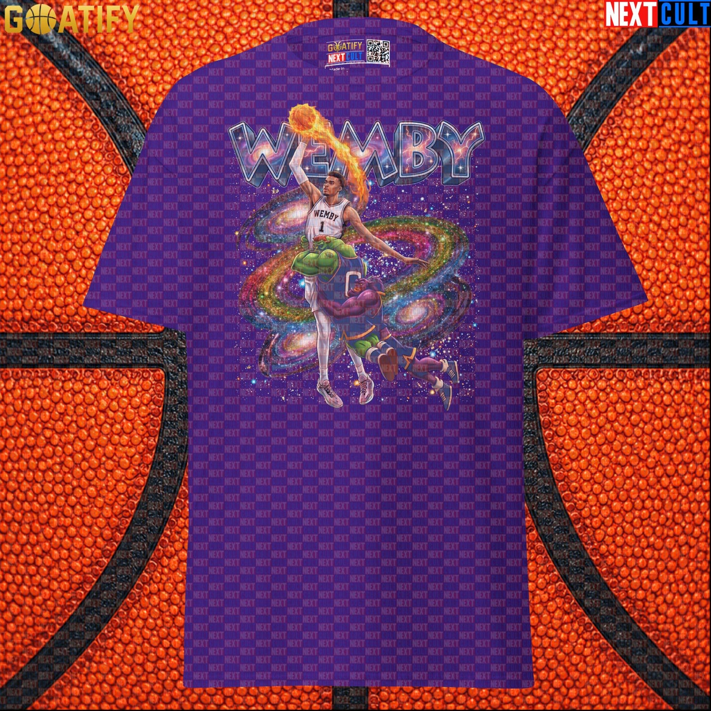 Basketball T-Shirt Victor Wembanyama Space Jam Dunk Graphic for Spurs Fans and Sci-Fi Gift |  | ["Basketball", "France", "NBA", "San Antonio Spurs", "Victor Wembanyama", "Wemby"]