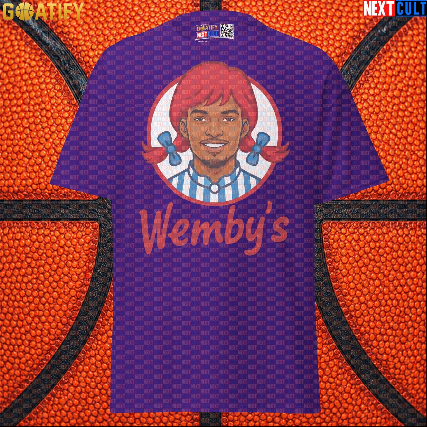 Basketball T-Shirt Wemby's Fast Food Parody for Victor Wembanyama Fans and NBA Gifts |  | ["Basketball", "France", "NBA", "San Antonio Spurs", "Victor Wembanyama", "Wemby"]