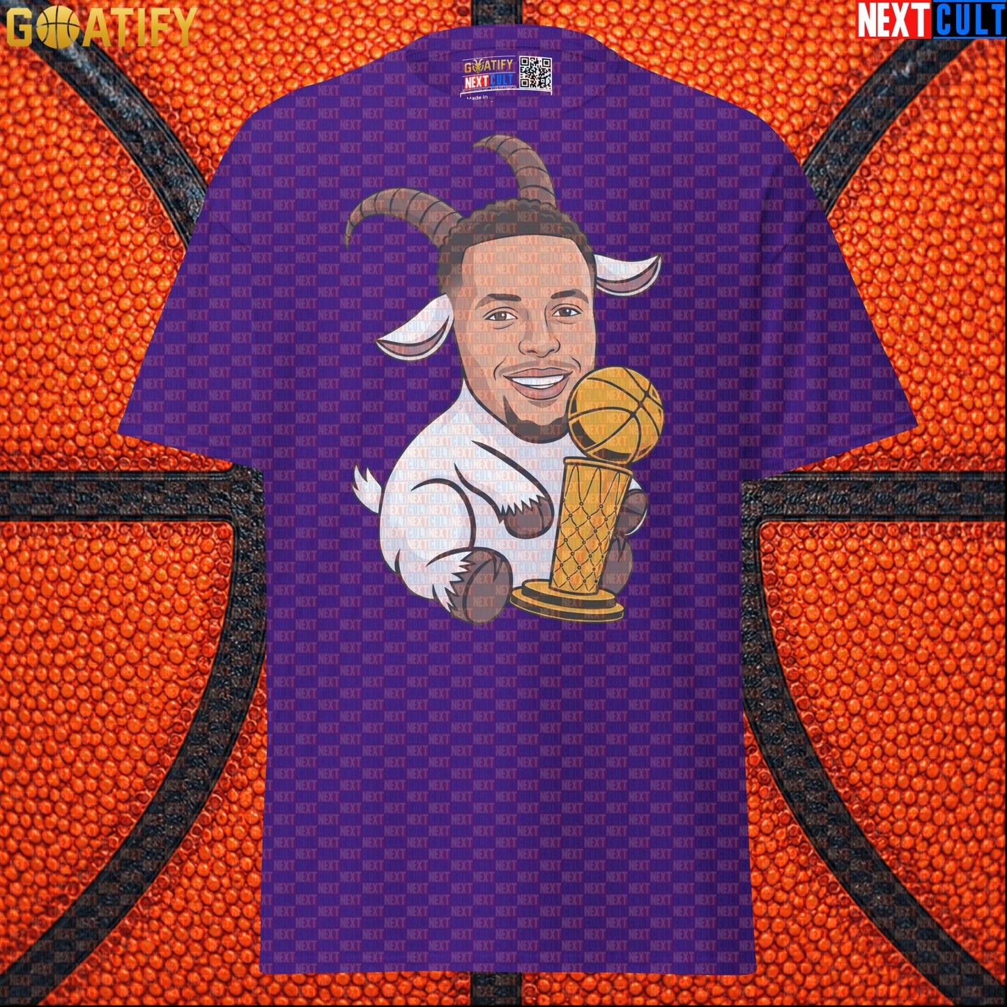 Basketball T-Shirt Stephen Curry GOAT Champion Graphic Tee for Warriors Fans & NBA Gifts |  | ["Basketball", "Golden State Warriors", "NBA", "Stephen Curry"]
