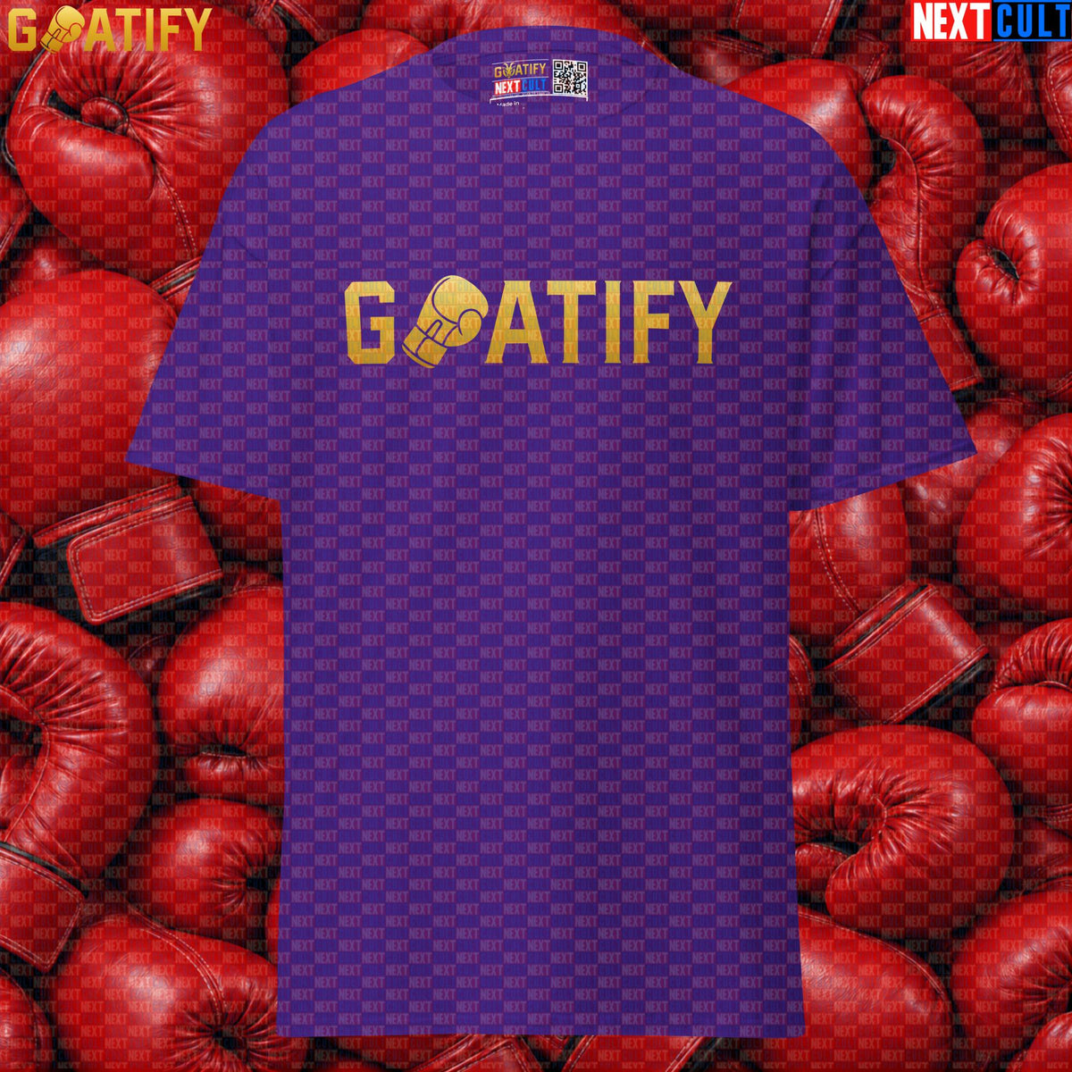 Boxing GOAT T-Shirt GOATIFY Gold Fight Graphic Tee for Boxing Fans & Martial Arts Gifts | T-shirts | ["Boxing", "Martial Arts", "NCB"]