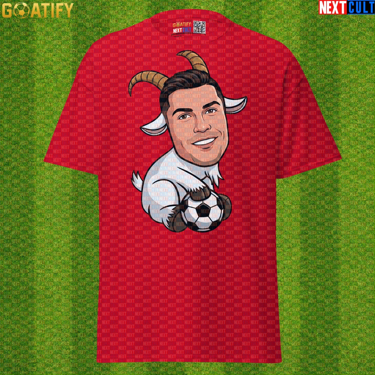 Cristiano Ronaldo T-Shirt – Funny GOAT Soccer Graphic Tee Gift for Portugal Football Fans |  | ["Al Nassr", "Cristiano Ronaldo", "Football", "Juventus", "Manchester United", "Portugal", "Real Madrid", "Soccer"]