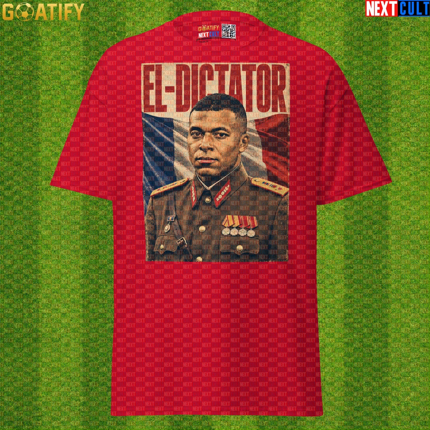 Kylian Mbappe T-Shirt – El Dictator Vintage Football Poster Graphic Tee for France Fans |  | ["Football", "France", "Kylian Mbappe", "PSG", "Real Madrid", "Soccer"]