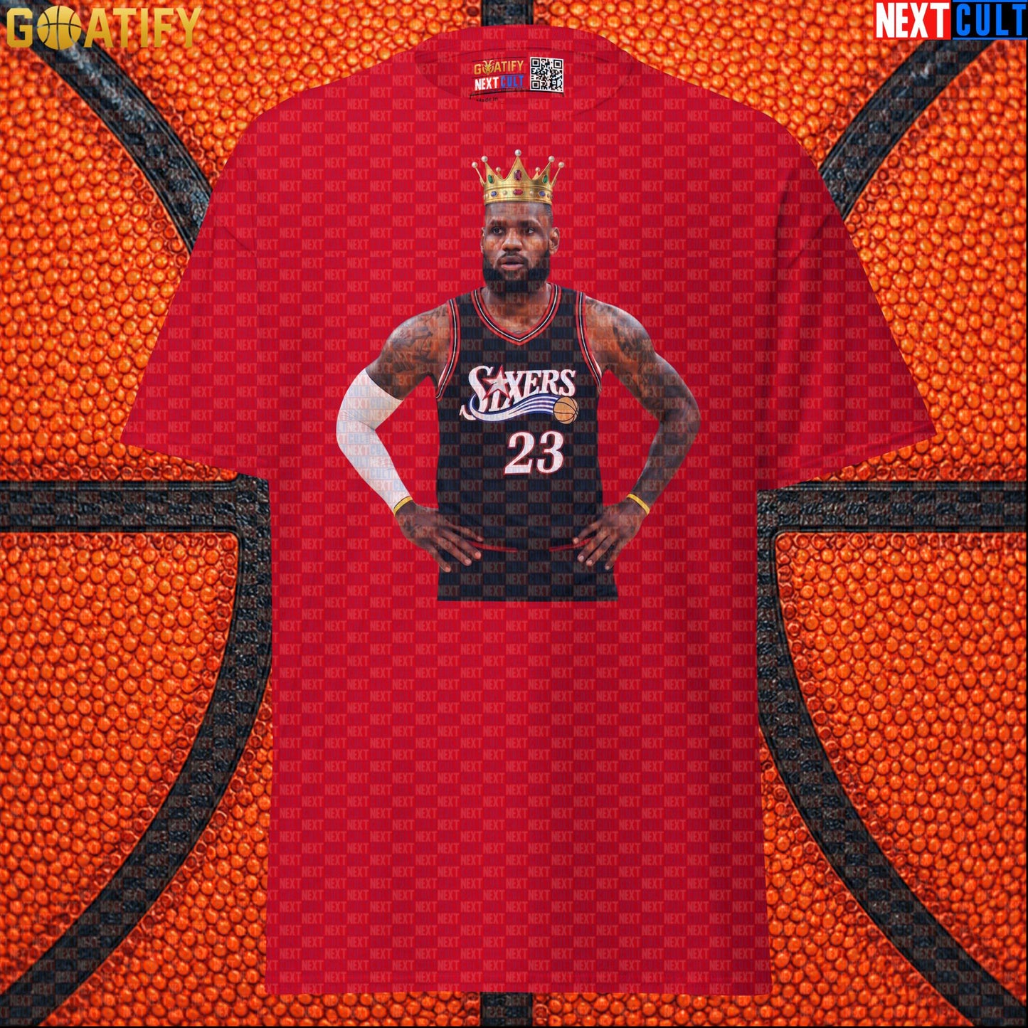 LeBron James T-Shirt – King of Philly 76ers Basketball Graphic Tee for NBA Fans & Gifts |  | ["Basketball", "LeBron James", "NBA", "Philadelphia 76ers"]