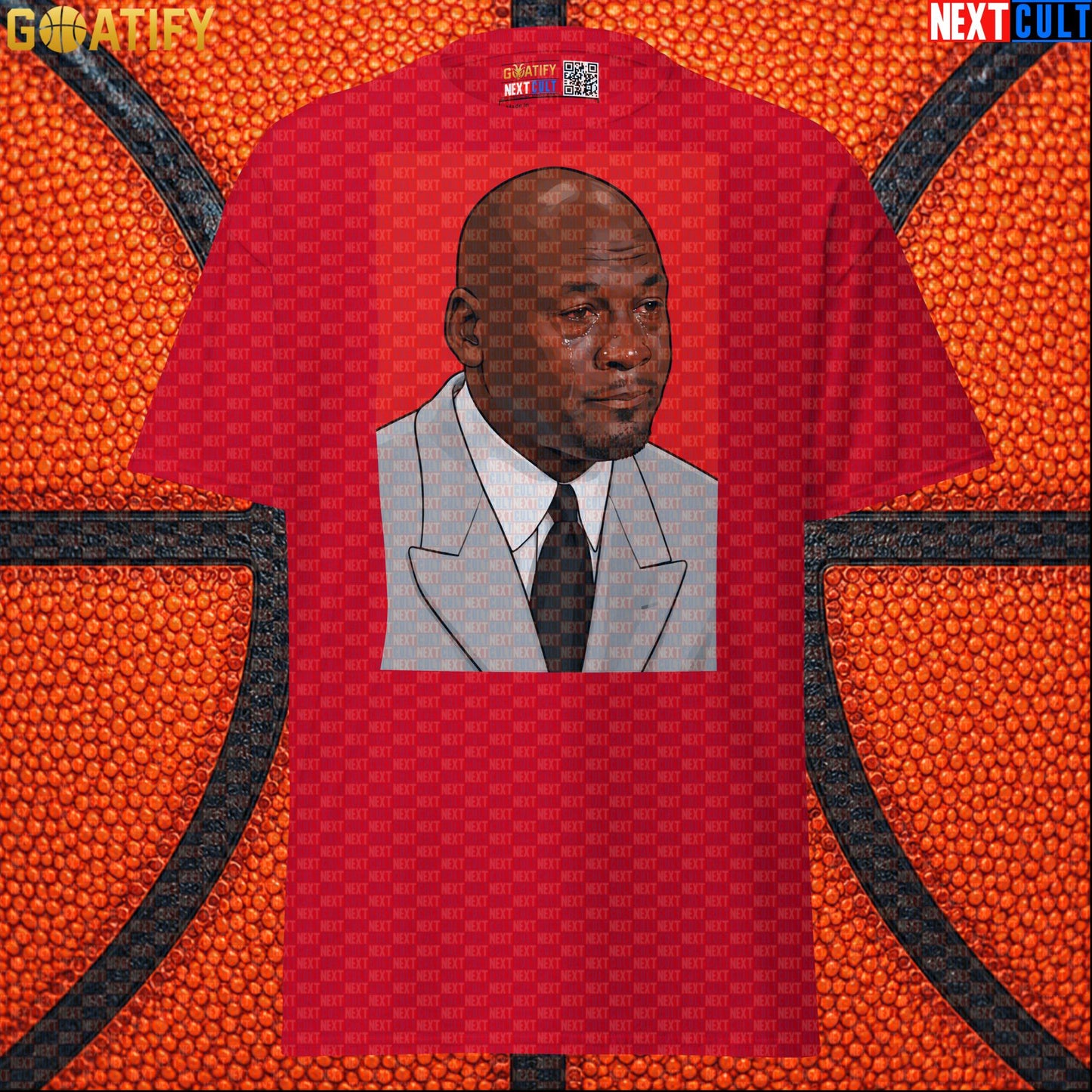 Michael Jordan T-Shirt Crying Jordan Meme Graphic Tee Gift for Chicago Bulls NBA Fans |  | ["Basketball", "Chicago Bulls", "Michael Jordan", "NBA"]
