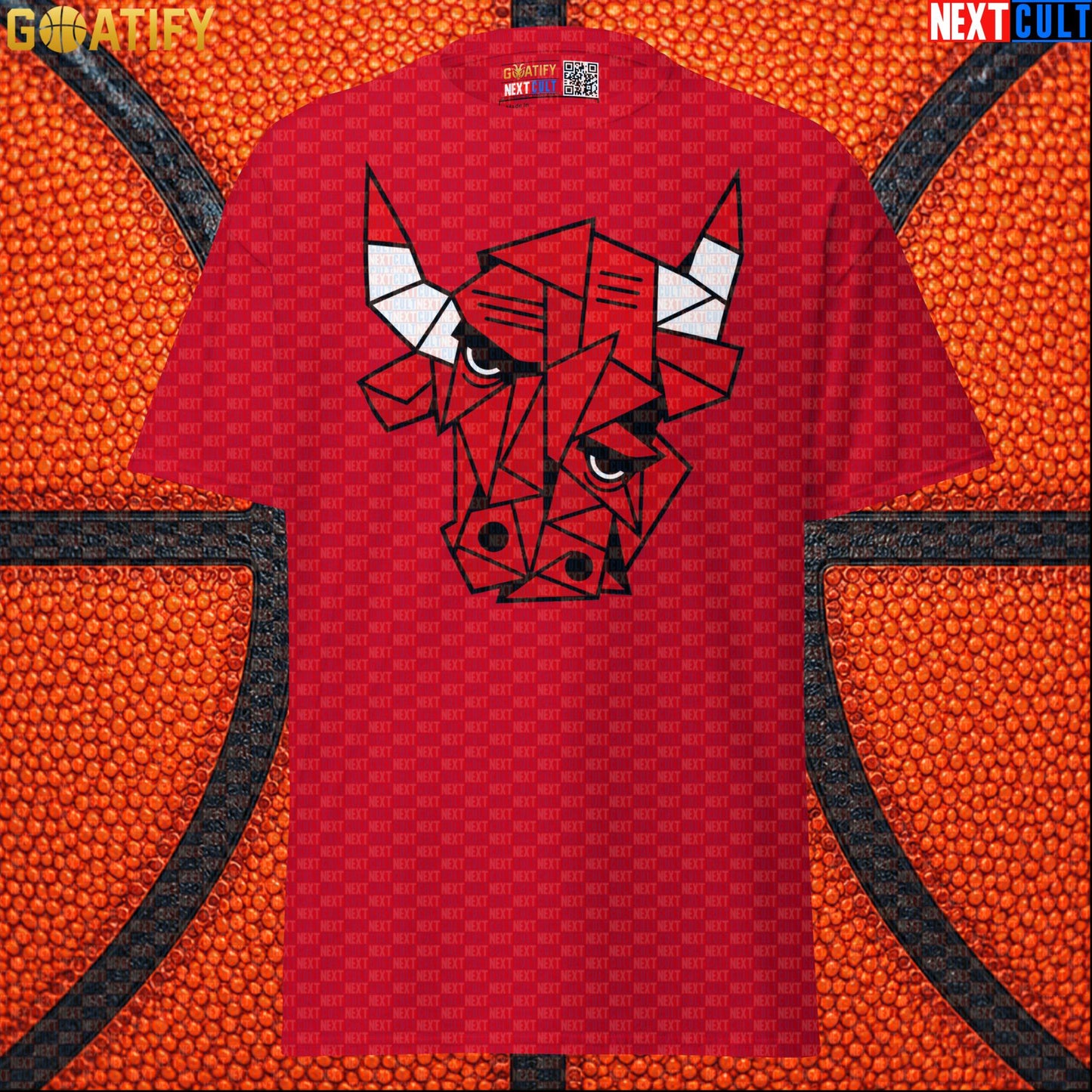 Chicago Bulls Meme T-Shirt – Picasso Bulls Cubism Art Graphic Tee for NBA Sports Fans |  | ["Basketball", "Chicago Bulls", "NBA"]