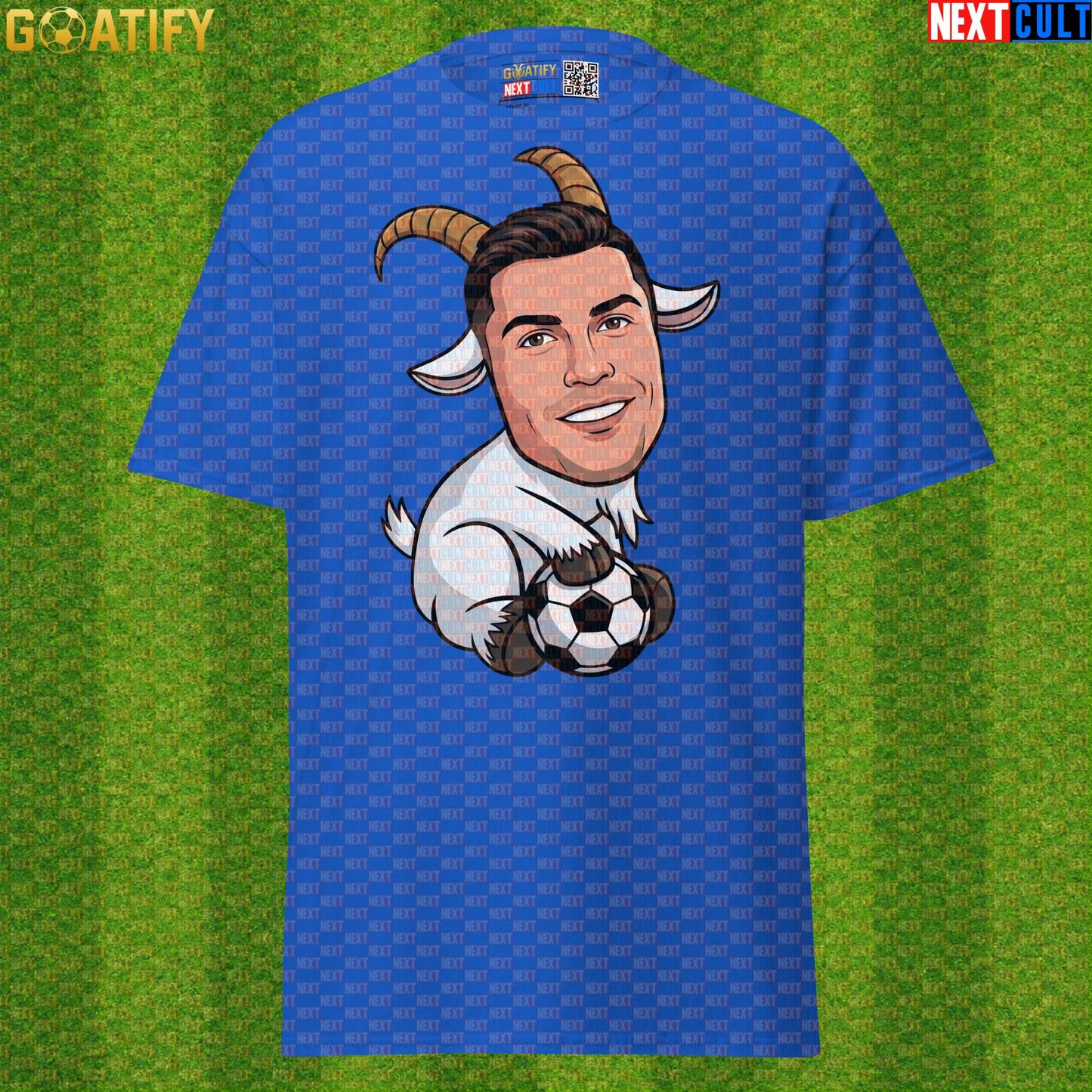Cristiano Ronaldo T-Shirt – Funny GOAT Soccer Graphic Tee Gift for Portugal Football Fans |  | ["Al Nassr", "Cristiano Ronaldo", "Football", "Juventus", "Manchester United", "Portugal", "Real Madrid", "Soccer"]