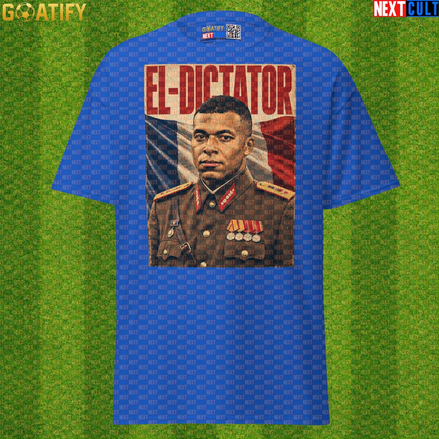Kylian Mbappe T-Shirt – El Dictator Vintage Football Poster Graphic Tee for France Fans |  | ["Football", "France", "Kylian Mbappe", "PSG", "Real Madrid", "Soccer"]