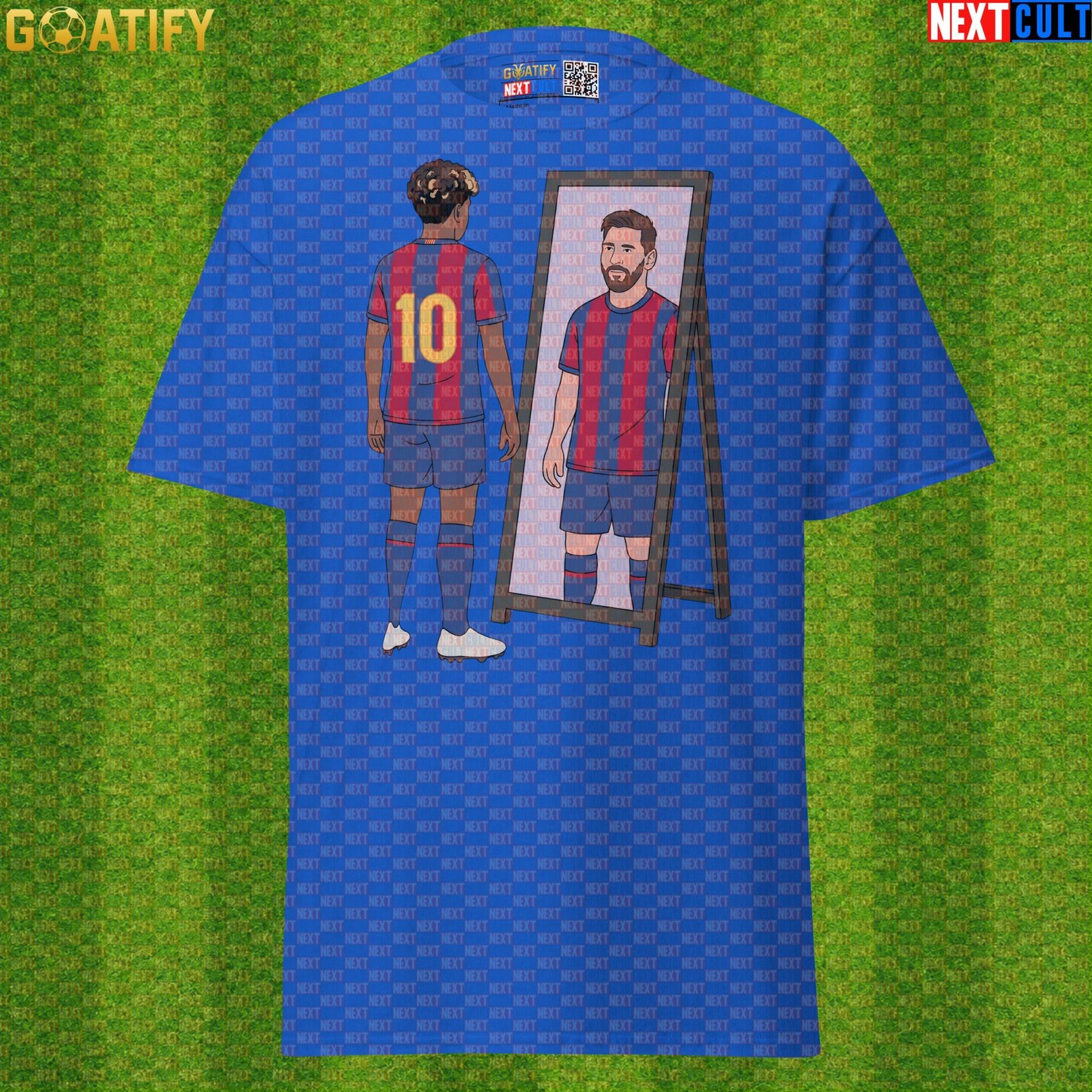 Lamine Yamal T-Shirt – Future Messi Mirror Meme Graphic Tee for Barcelona Football Fans Royal Next Cult Brand