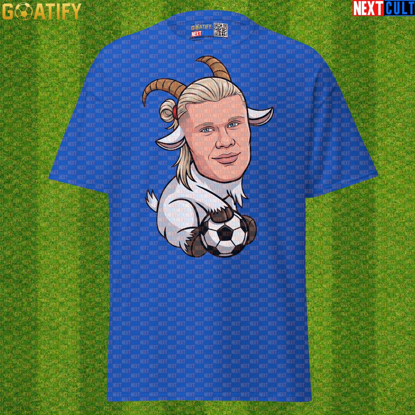 Erling Haaland T-Shirt – GOAT Goal Machine Graphic Tee Gift for Man City and Norway Fans |  | ["Borussia Dortmund", "Erling Haaland", "Football", "Manchester City", "Norway", "Soccer"]