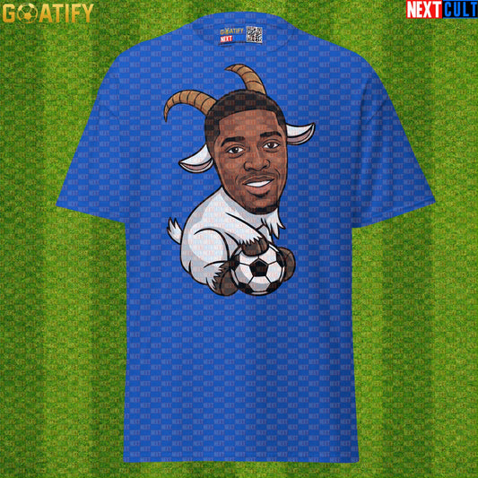 Ousmane Dembélé T-Shirt – Comeback GOAT Graphic Tee for France and PSG Football Fans Royal T-shirts Next Cult Brand