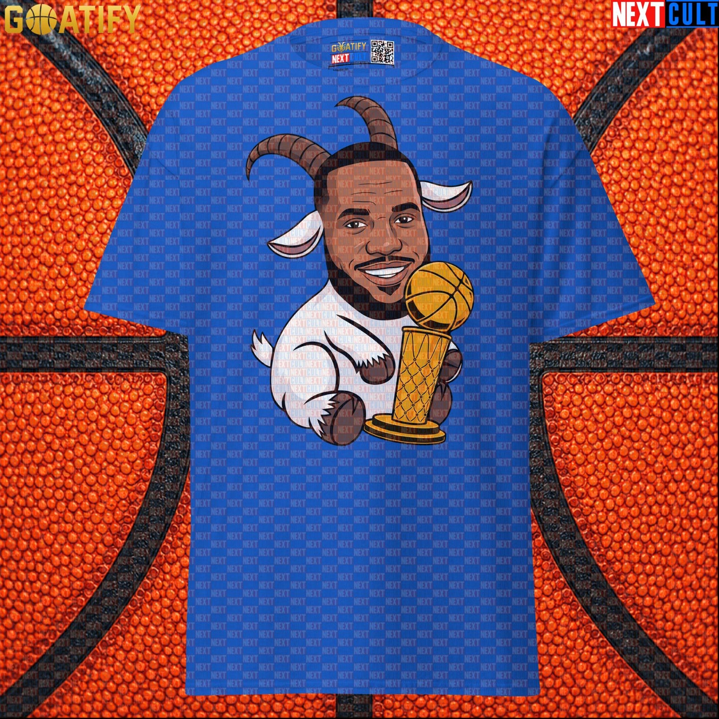 LeBron James T-Shirt – LeGOAT Champion Graphic Tee for NBA Fans and Basketball Gifts |  | ["Basketball", "Cleveland Cavaliers", "LeBron James", "Los Angeles Lakers", "Miami Heat", "NBA"]