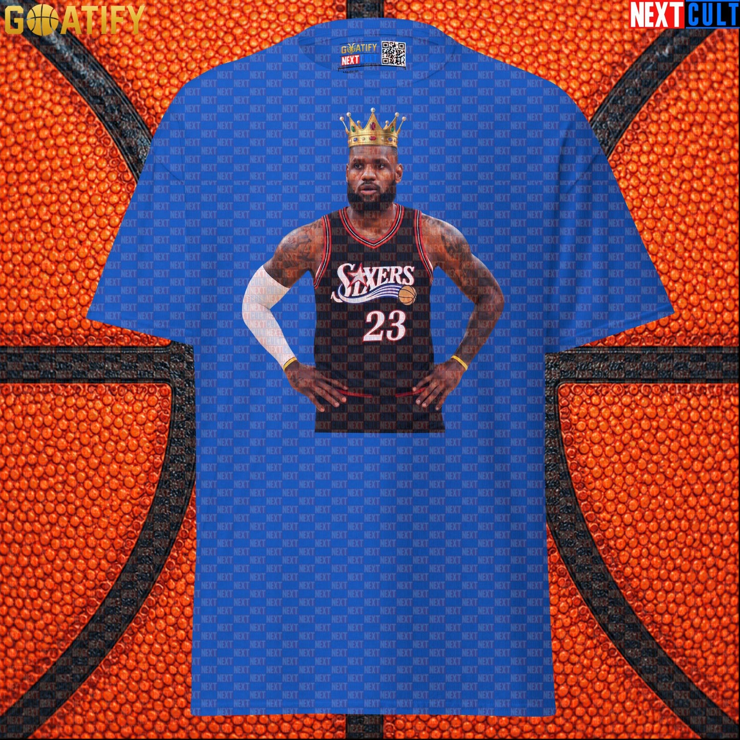 LeBron James T-Shirt – King of Philly 76ers Basketball Graphic Tee for NBA Fans & Gifts |  | ["Basketball", "LeBron James", "NBA", "Philadelphia 76ers"]