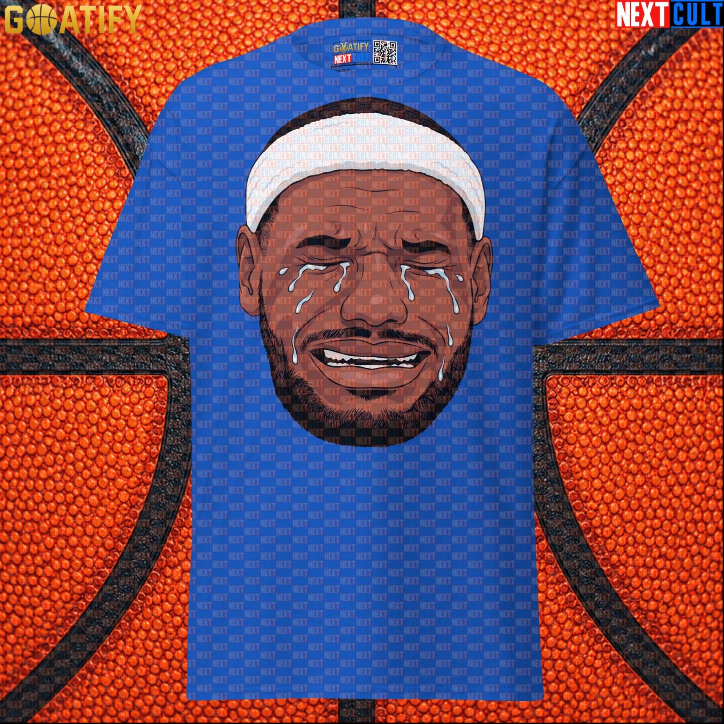Crying LeBron Meme T-Shirt – Funny NBA Basketball Graphic Tee Game Day Gift for Fans |  | ["Basketball", "LeBron James", "NBA"]