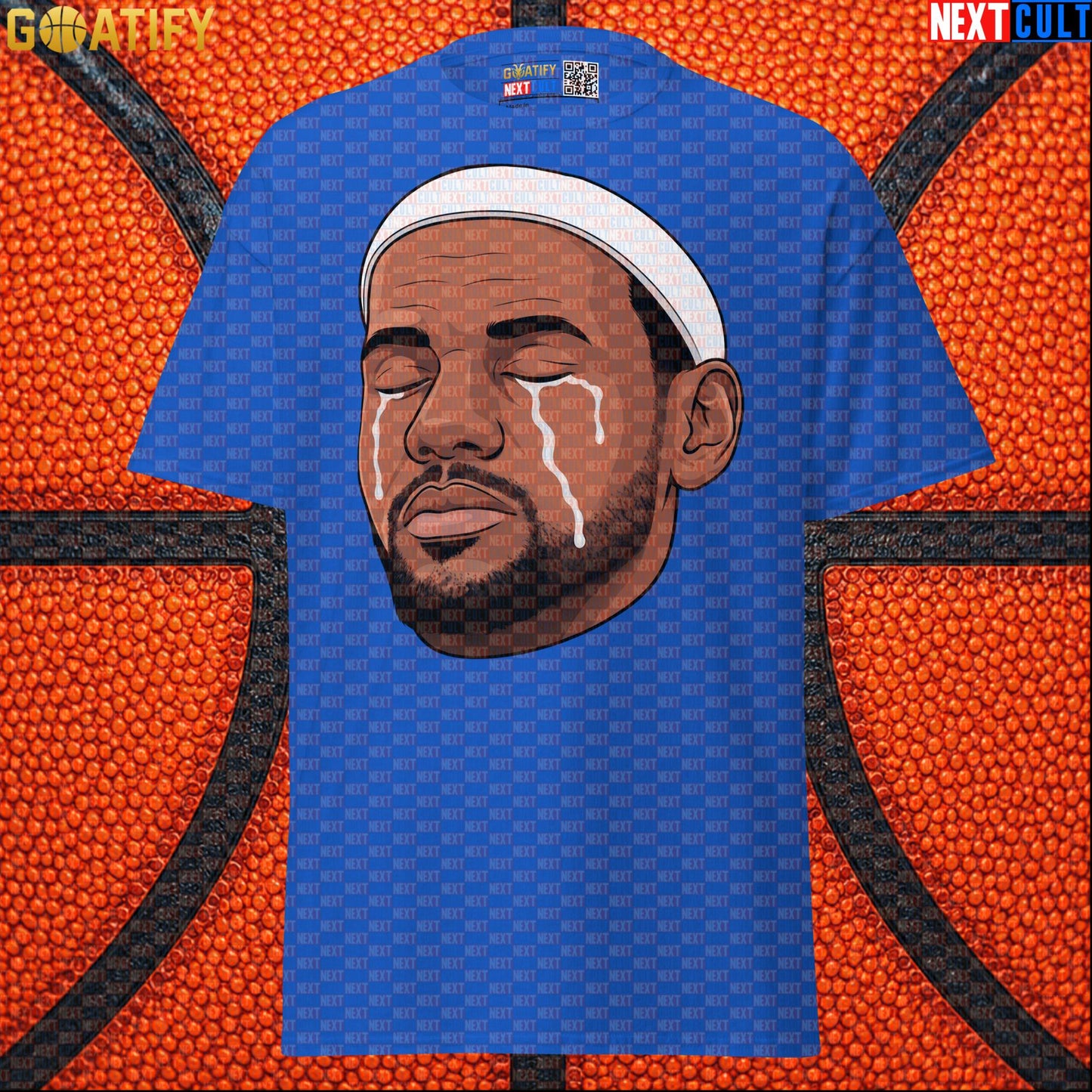Crying LeBron Meme T-Shirt – Emotional NBA Basketball Graphic Tee Gift for Sports Fans |  | ["Basketball", "LeBron James", "NBA"]