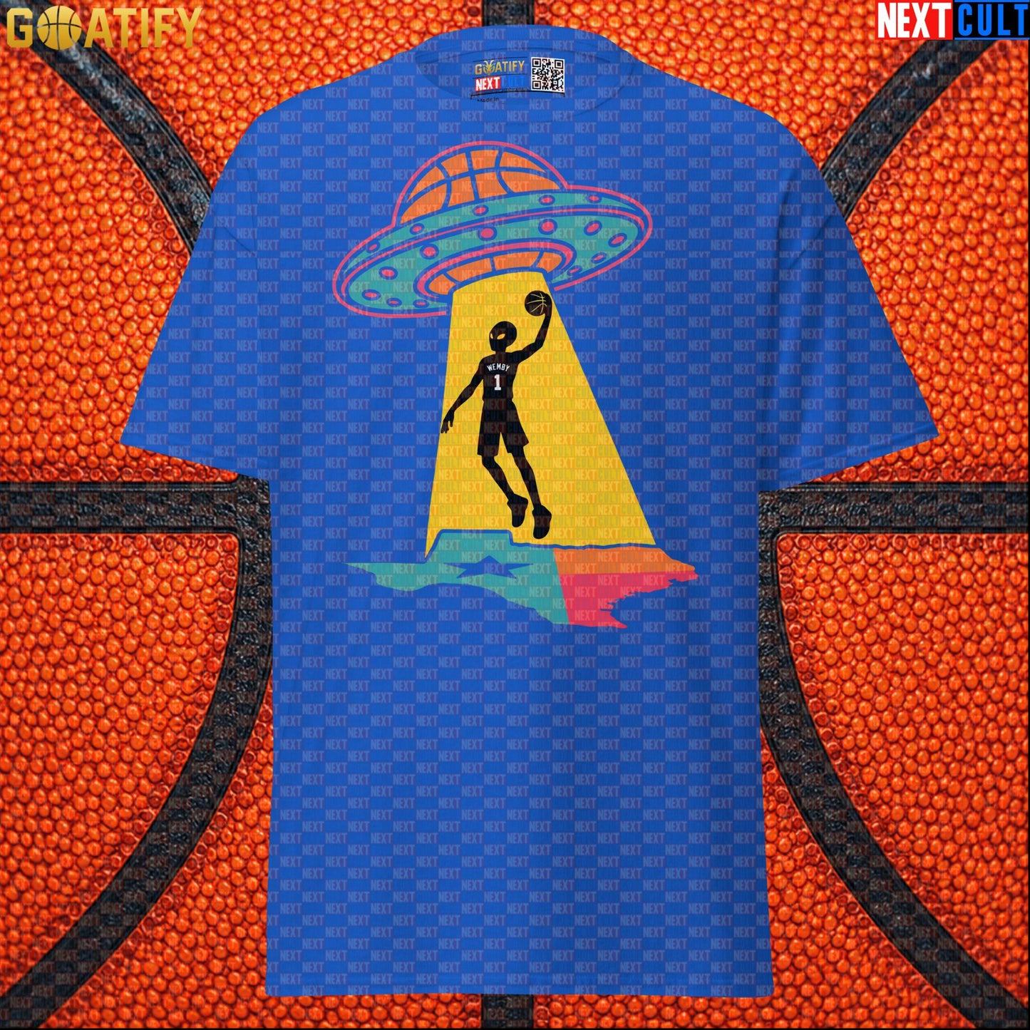 Basketball T-Shirt Alien Wemby UFO Abduction Graphic for Spurs Fans and Game Day Gifts |  | ["Basketball", "France", "NBA", "San Antonio Spurs", "Victor Wembanyama", "Wemby"]