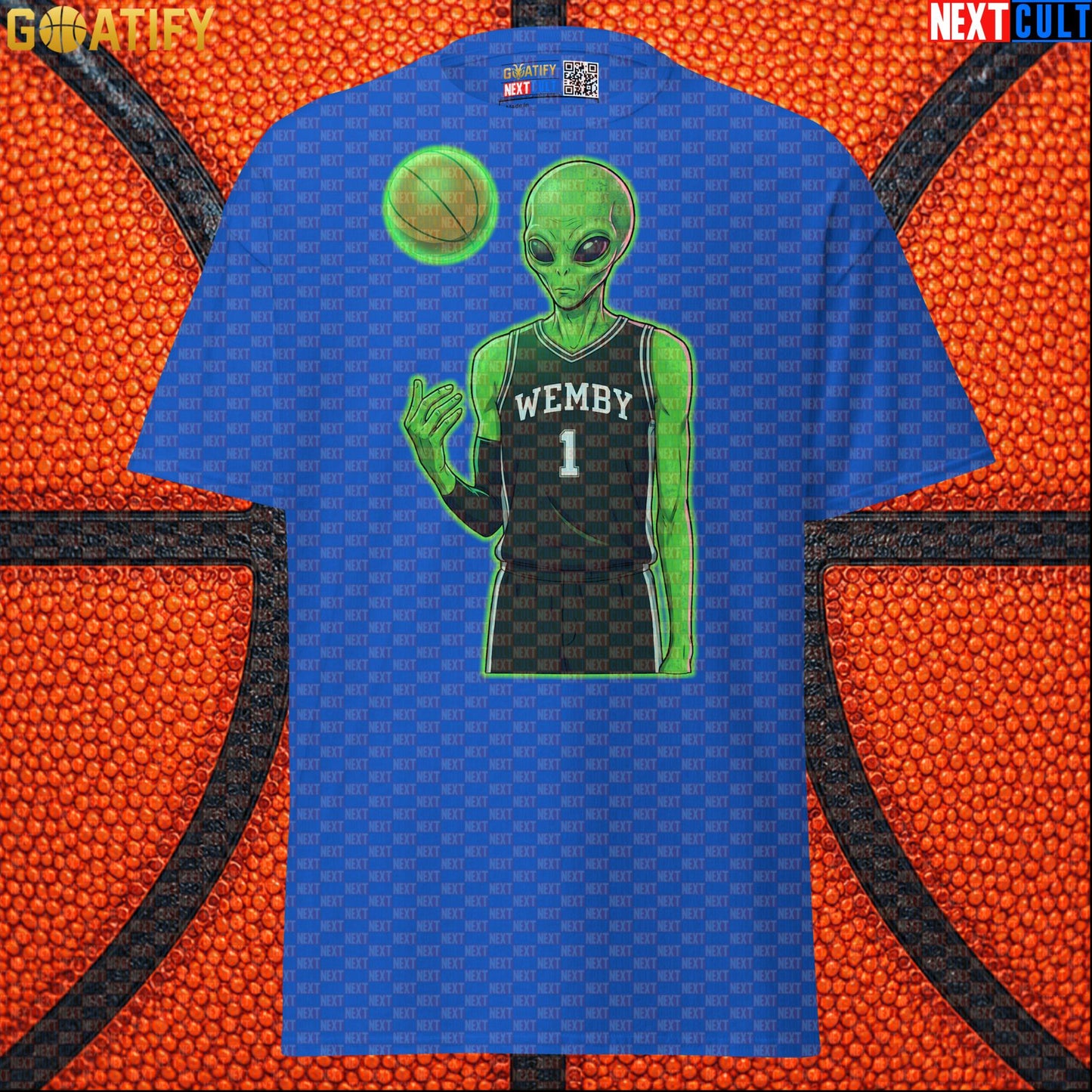 Basketball T-Shirt Alien Wemby Graphic for Spurs Fans, Victor Wembanyama Sci-Fi Gift |  | ["Basketball", "France", "NBA", "San Antonio Spurs", "Victor Wembanyama", "Wemby"]