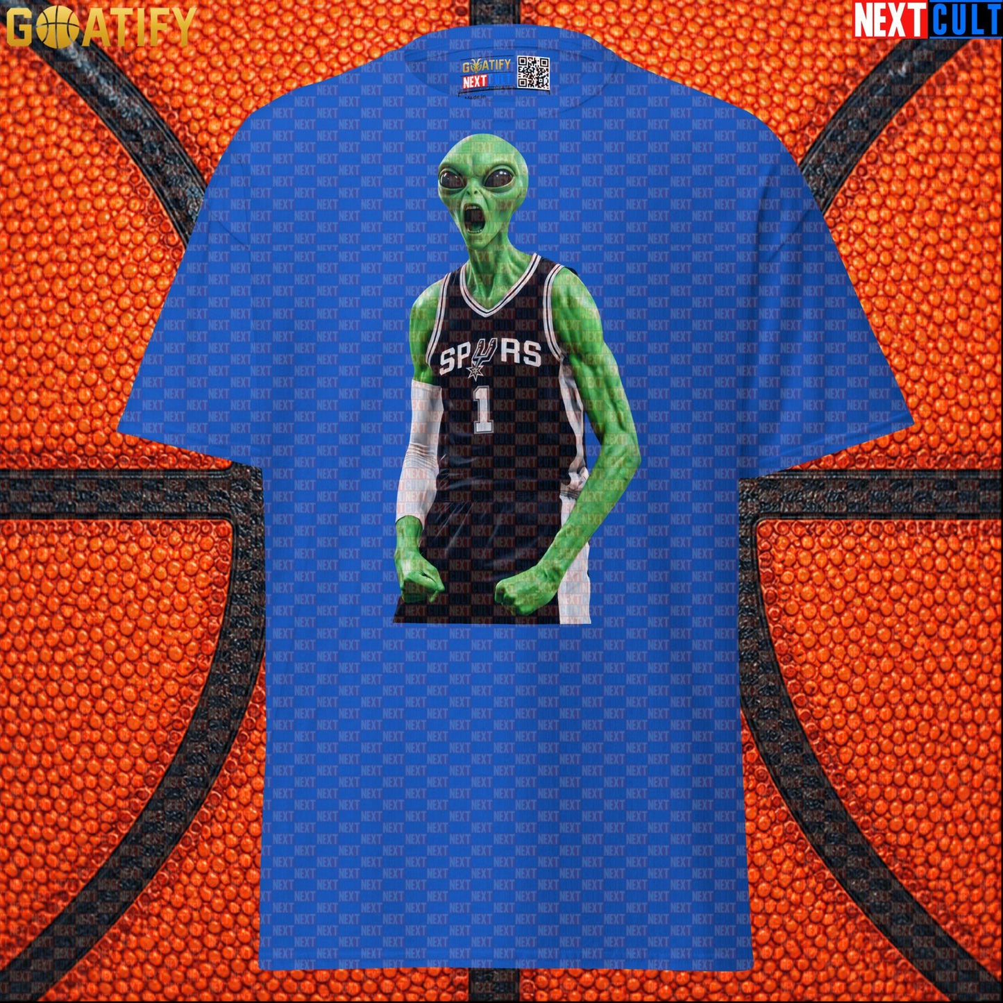Basketball T-Shirt Alien Wemby Screaming Graphic for Victor Wembanyama and Spurs Fans |  | ["Basketball", "France", "NBA", "San Antonio Spurs", "Victor Wembanyama", "Wemby"]