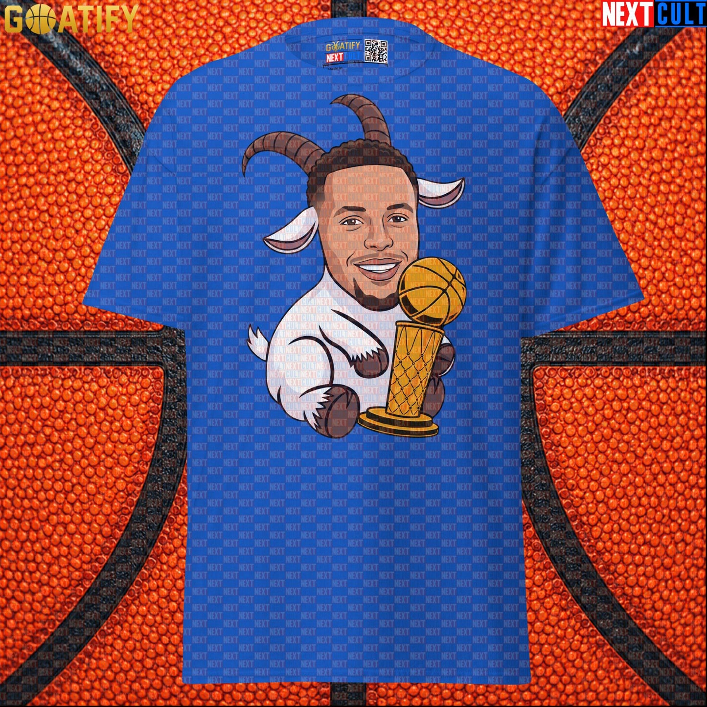 Basketball T-Shirt Stephen Curry GOAT Champion Graphic Tee for Warriors Fans & NBA Gifts |  | ["Basketball", "Golden State Warriors", "NBA", "Stephen Curry"]