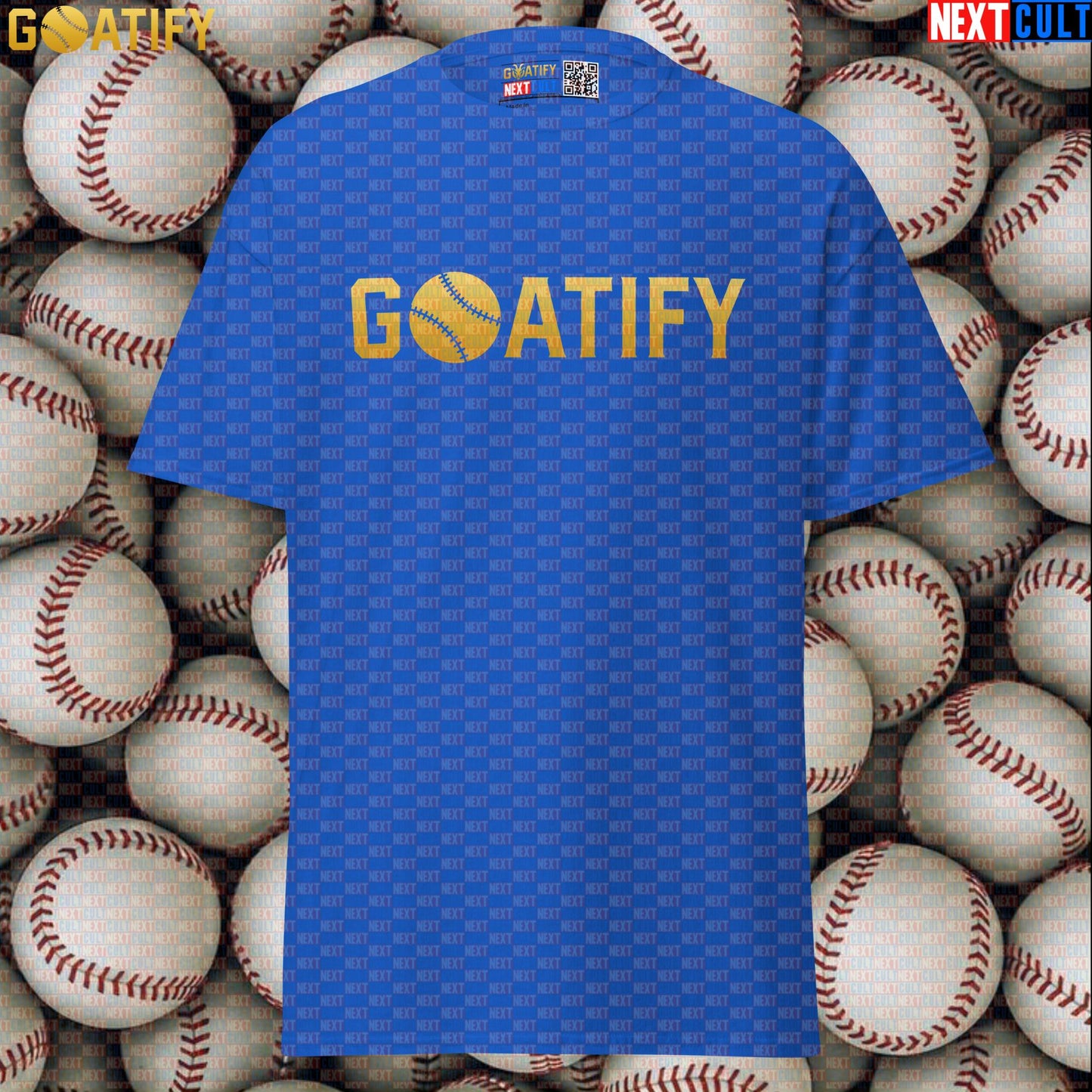 T-Shirt GOATIFY Baseball GOAT Graphic Tee for MLB Fans Greatest of All Time Sports Gift | T-shirts | ["Baseball", "MLB", "NCB"]