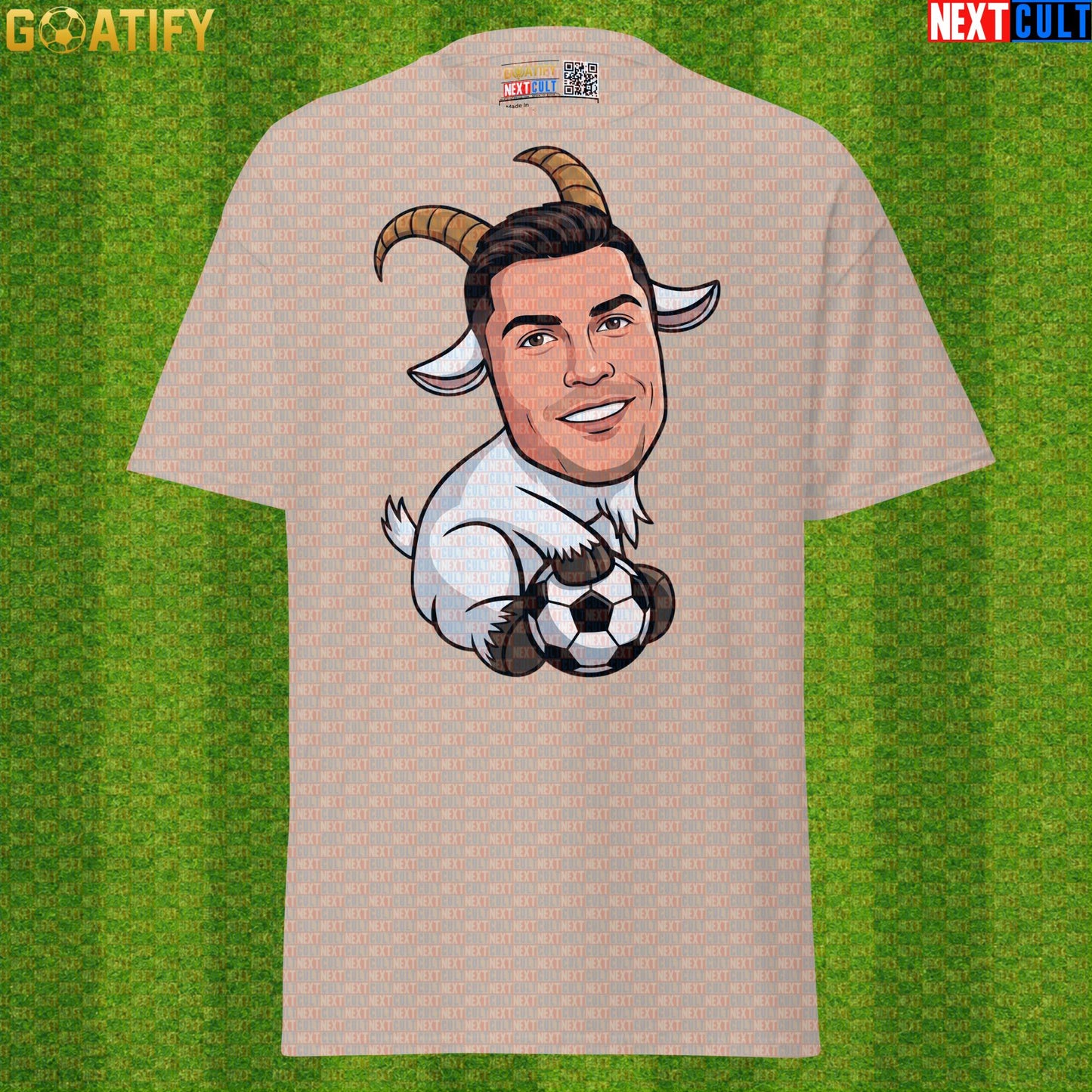 Cristiano Ronaldo T-Shirt – Funny GOAT Soccer Graphic Tee Gift for Portugal Football Fans |  | ["Al Nassr", "Cristiano Ronaldo", "Football", "Juventus", "Manchester United", "Portugal", "Real Madrid", "Soccer"]