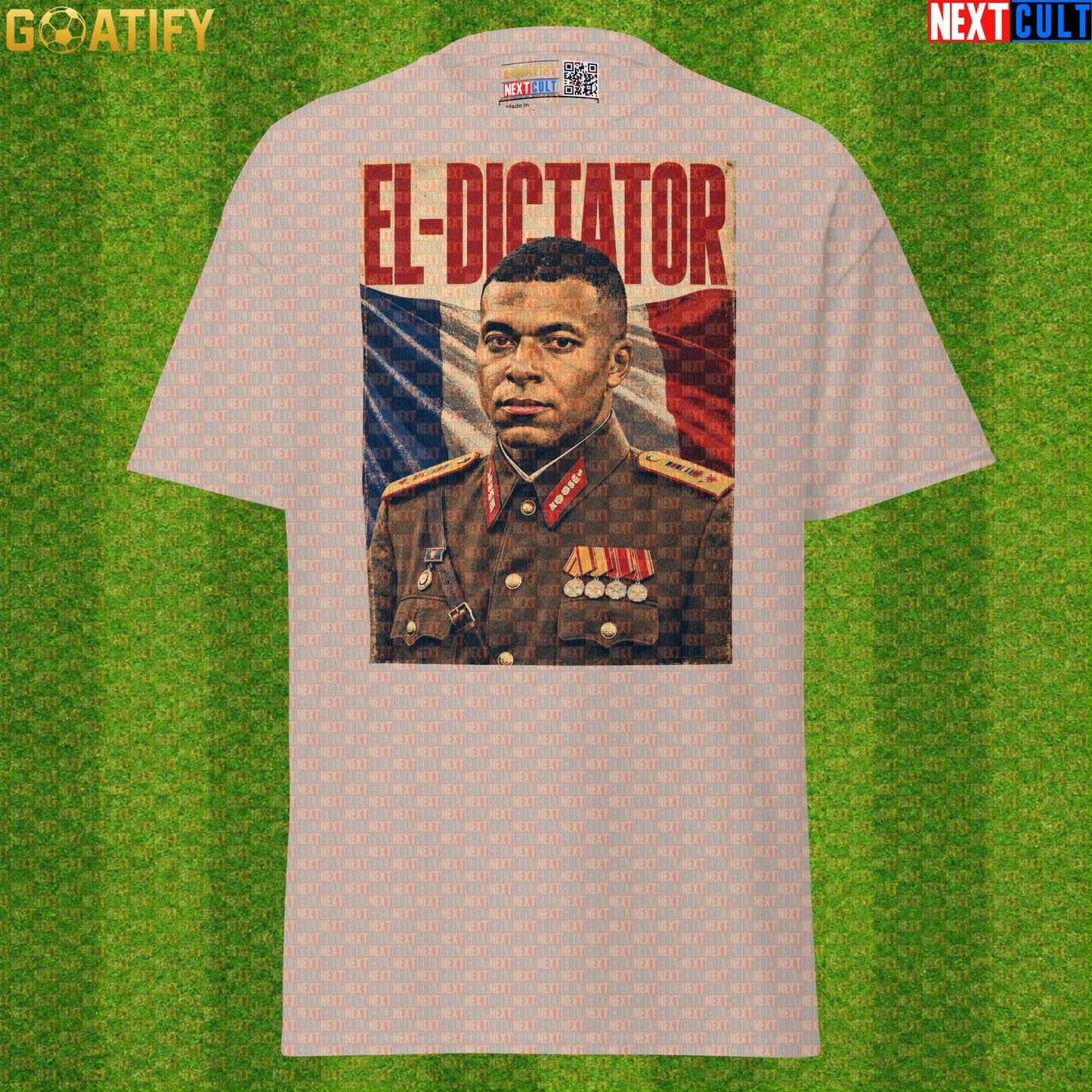 Kylian Mbappe T-Shirt – El Dictator Vintage Football Poster Graphic Tee for France Fans |  | ["Football", "France", "Kylian Mbappe", "PSG", "Real Madrid", "Soccer"]