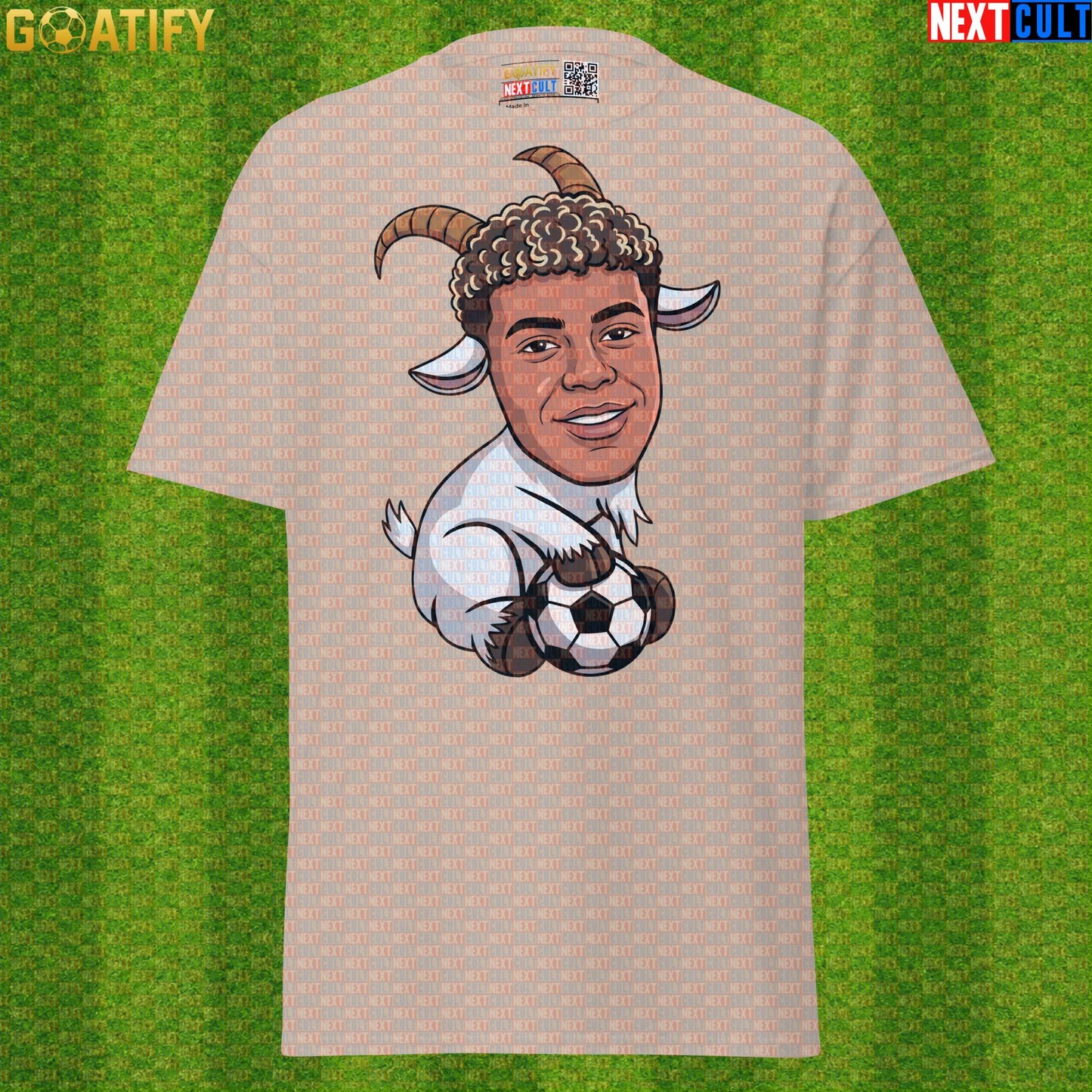 Lamine Yamal T-Shirt – Baby GOAT Soccer Graphic Tee for Spain Fans and Match Days Sand Next Cult Brand