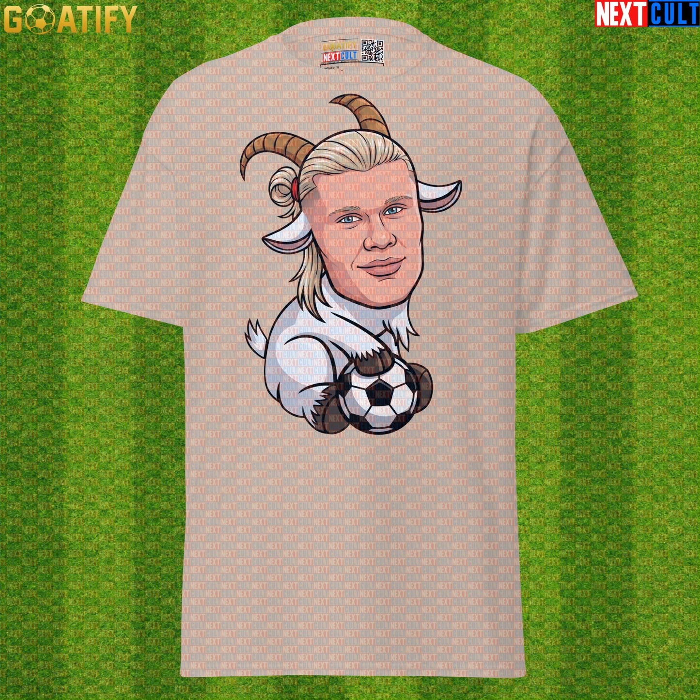 Erling Haaland T-Shirt – GOAT Goal Machine Graphic Tee Gift for Man City and Norway Fans |  | ["Borussia Dortmund", "Erling Haaland", "Football", "Manchester City", "Norway", "Soccer"]