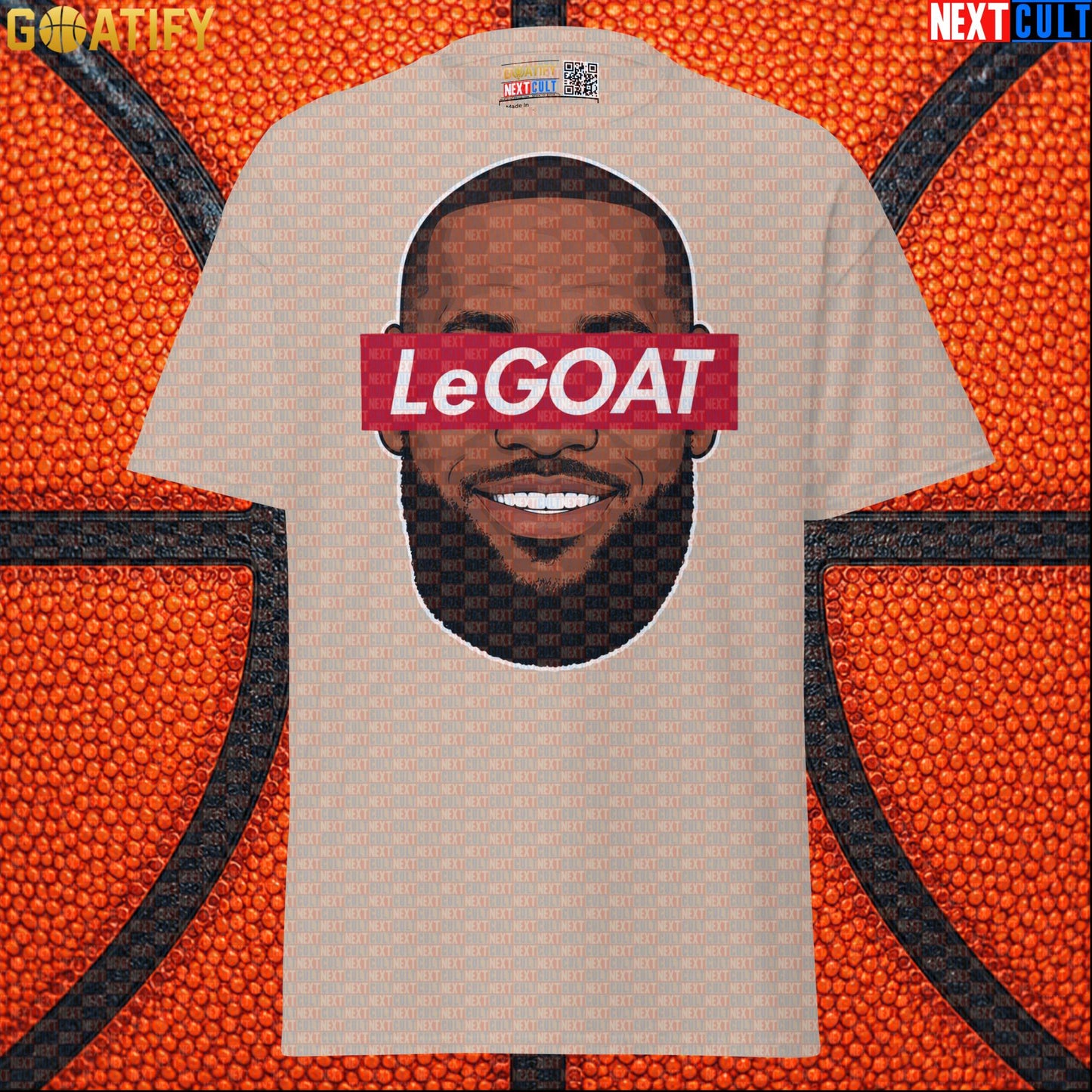 LeBron James T-Shirt – LeGOAT Streetwear Parody Graphic Tee for NBA Fans and Game Days |  | ["Basketball", "Cleveland Cavaliers", "LeBron James", "Los Angeles Lakers", "Miami Heat", "NBA"]
