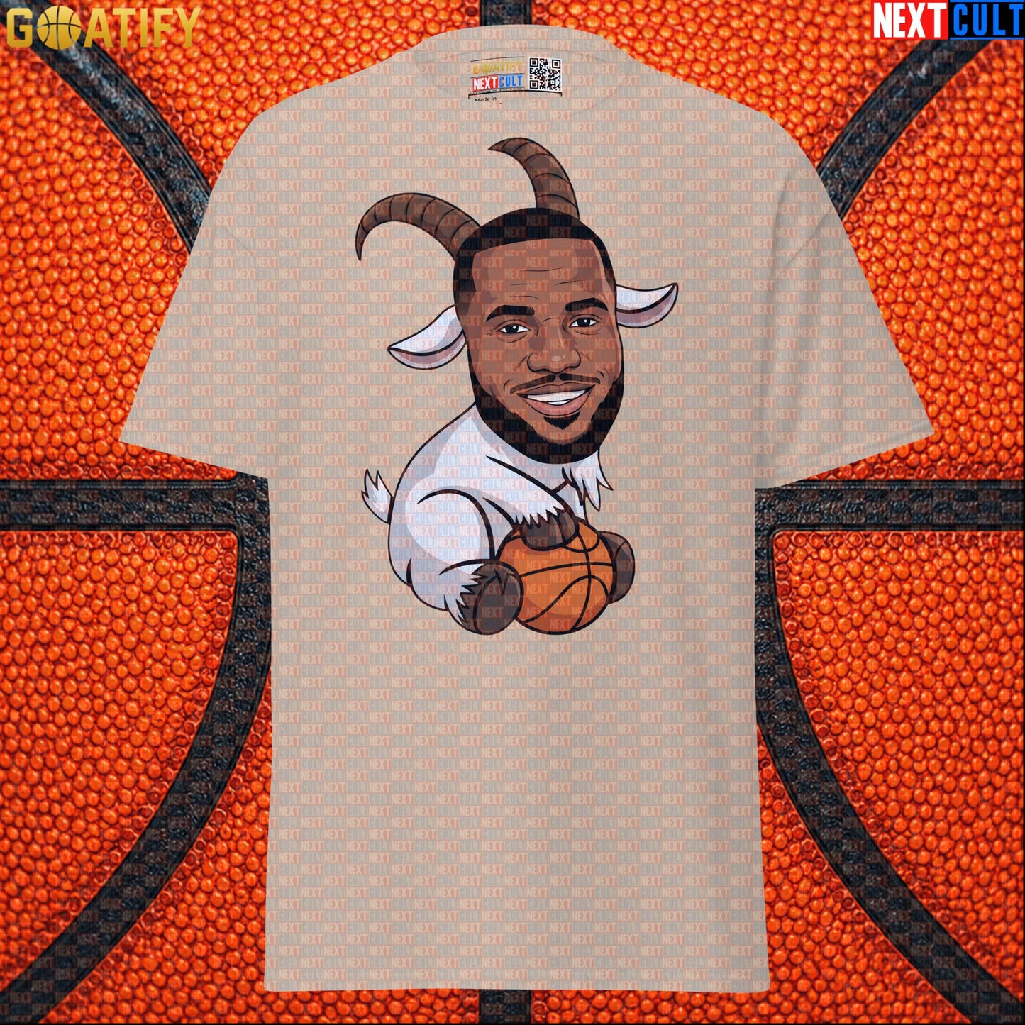 LeBron James T-Shirt – LeGOAT Cartoon Graphic Tee for NBA Fans and Basketball Gifts |  | ["Basketball", "Cleveland Cavaliers", "LeBron James", "Los Angeles Lakers", "Miami Heat", "NBA"]