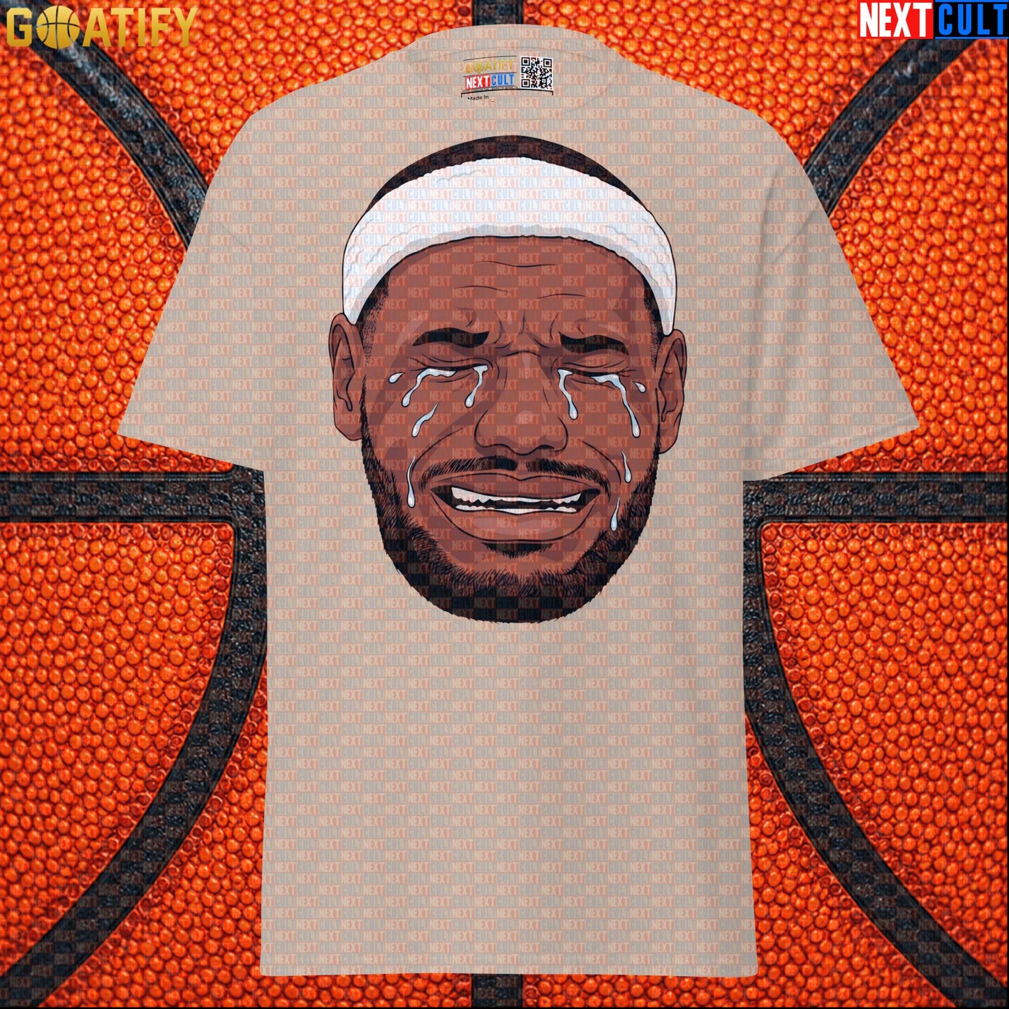 Crying LeBron Meme T-Shirt – Funny NBA Basketball Graphic Tee Game Day Gift for Fans |  | ["Basketball", "LeBron James", "NBA"]