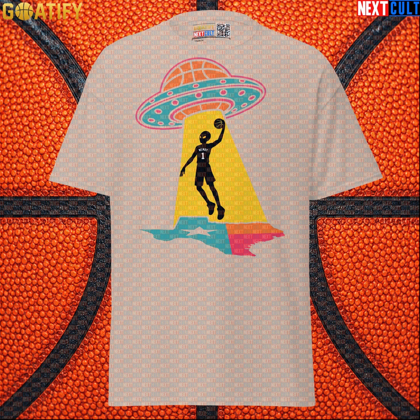 Basketball T-Shirt Alien Wemby UFO Abduction Graphic for Spurs Fans and Game Day Gifts |  | ["Basketball", "France", "NBA", "San Antonio Spurs", "Victor Wembanyama", "Wemby"]
