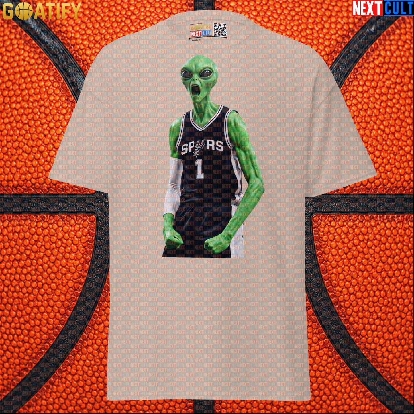 Basketball T-Shirt Alien Wemby Screaming Graphic for Victor Wembanyama and Spurs Fans |  | ["Basketball", "France", "NBA", "San Antonio Spurs", "Victor Wembanyama", "Wemby"]