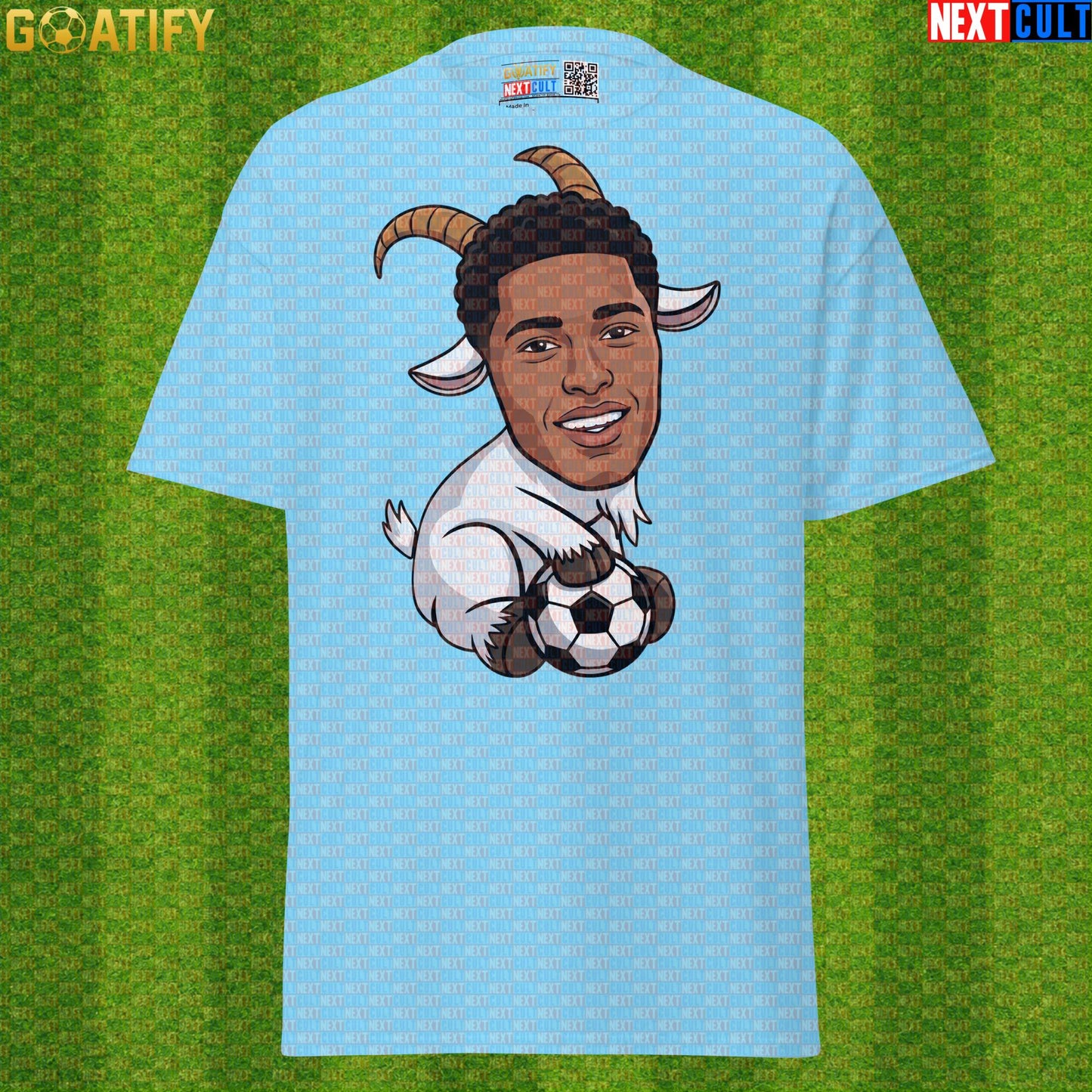Jude Bellingham T-Shirt – GOAT Midfielder Graphic Tee for Real Madrid and England Fans |  | ["Borussia Dortmund", "England", "Football", "Jude Bellingham", "Real Madrid", "Soccer"]