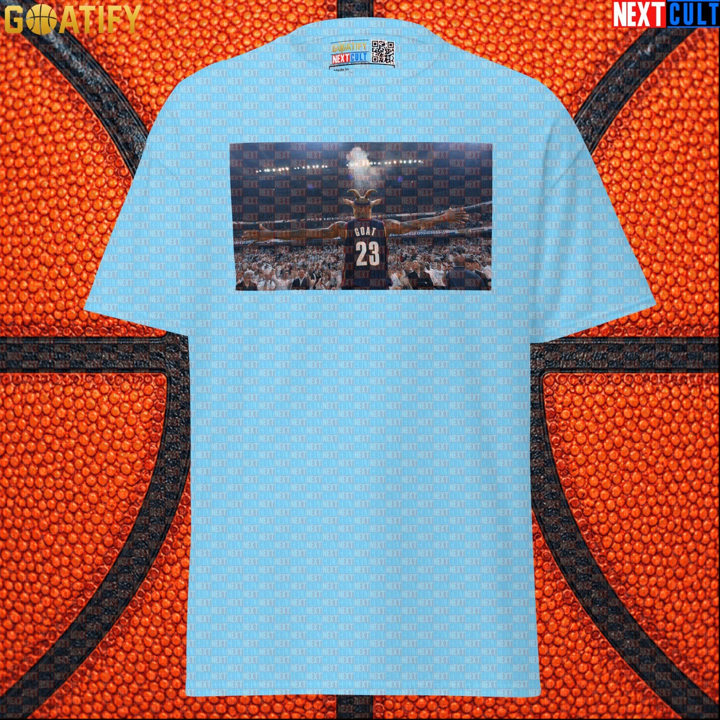 LeBron James T-Shirt – Iconic Chalk Toss GOAT Graphic Tee for Cleveland Basketball Fans |  | ["Basketball", "Cleveland Cavaliers", "LeBron James", "NBA"]
