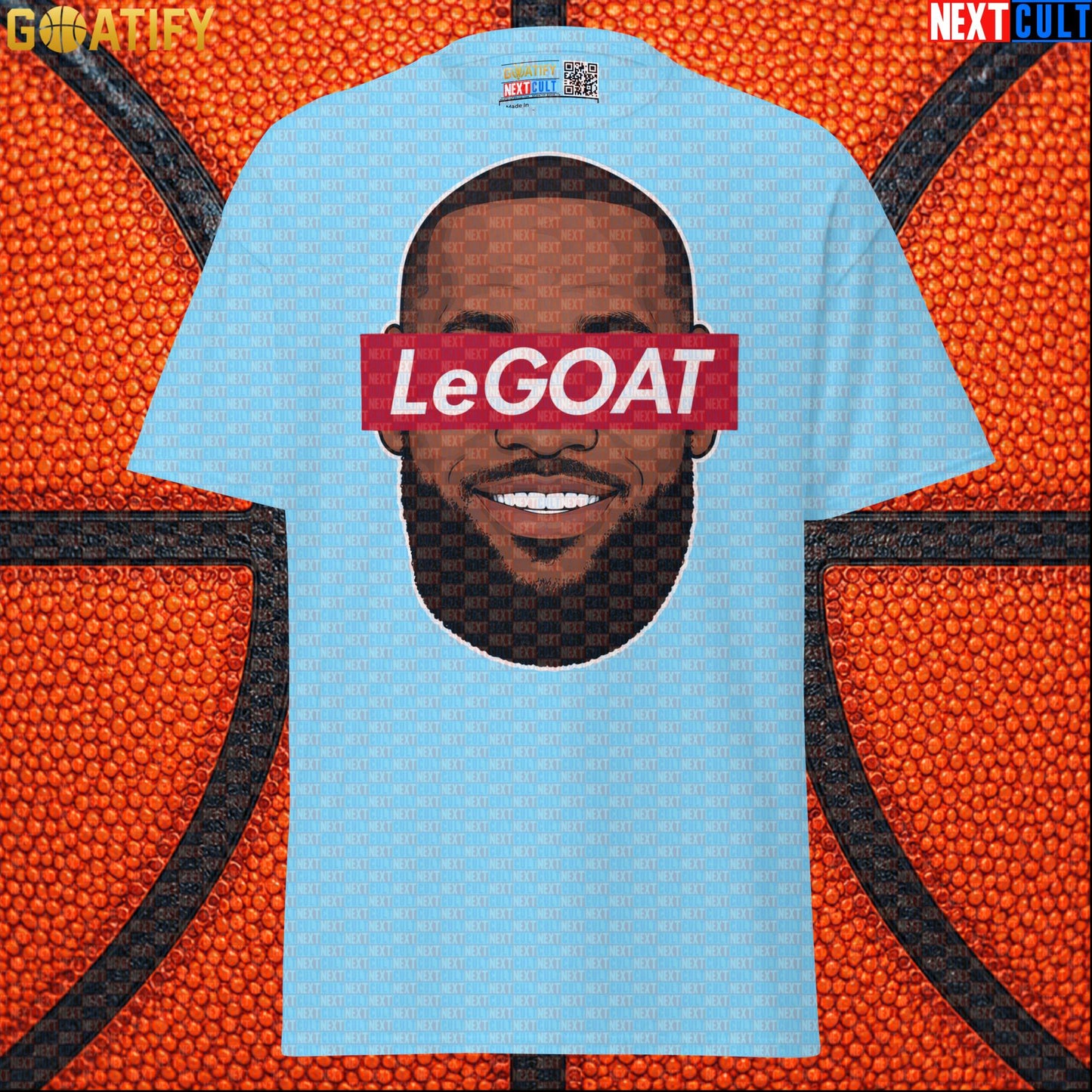 LeBron James T-Shirt – LeGOAT Streetwear Parody Graphic Tee for NBA Fans and Game Days |  | ["Basketball", "Cleveland Cavaliers", "LeBron James", "Los Angeles Lakers", "Miami Heat", "NBA"]