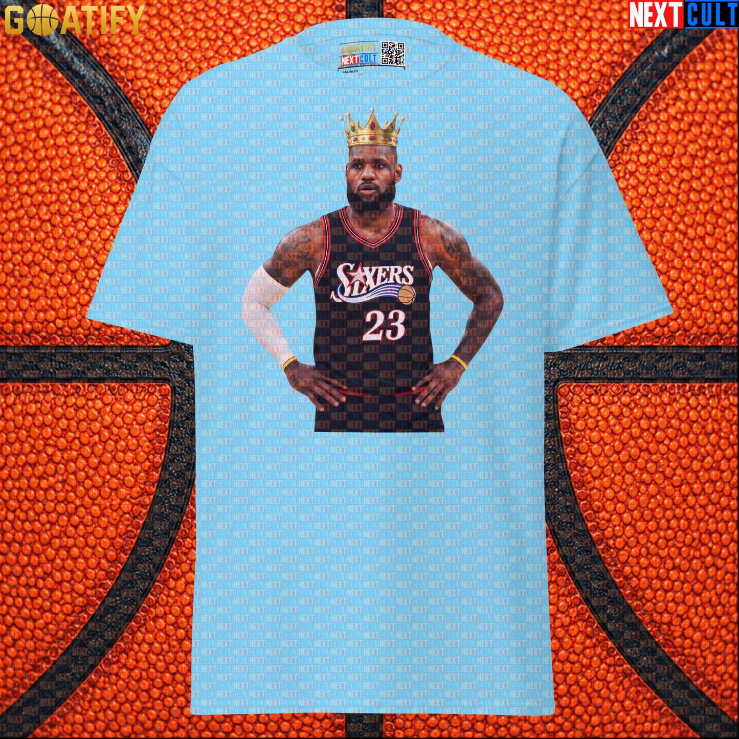 LeBron James T-Shirt – King of Philly 76ers Basketball Graphic Tee for NBA Fans & Gifts |  | ["Basketball", "LeBron James", "NBA", "Philadelphia 76ers"]