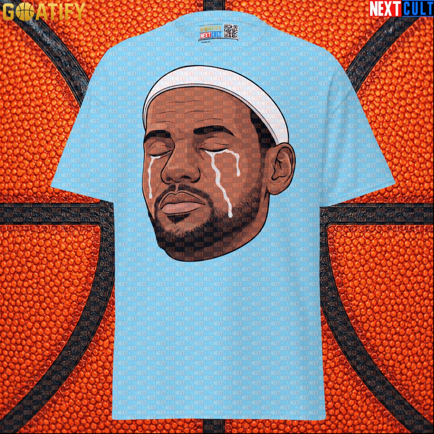 Crying LeBron Meme T-Shirt – Emotional NBA Basketball Graphic Tee Gift for Sports Fans |  | ["Basketball", "LeBron James", "NBA"]