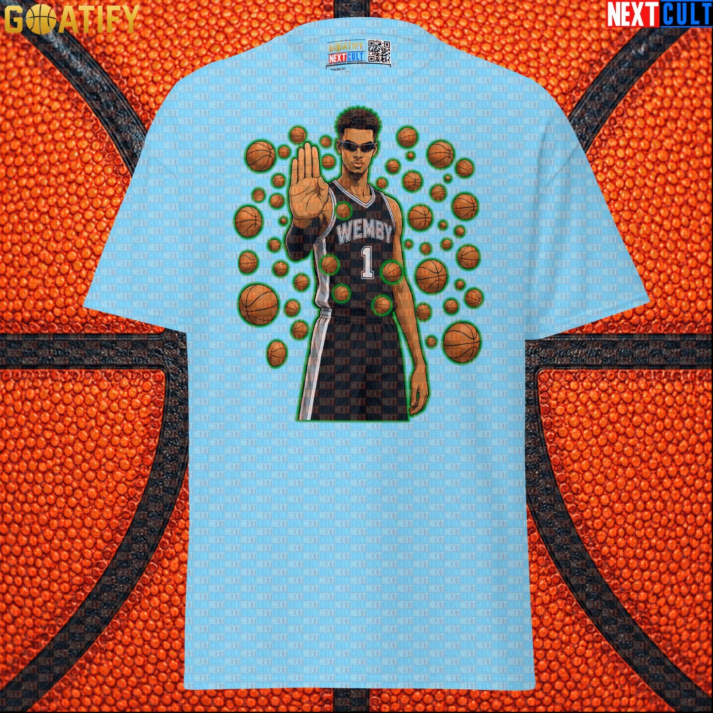 Victor Wembanyama T-Shirt – Wemby Matrix Stopper Graphic Tee Gift for Spurs Basketball Fans |  | ["Basketball", "France", "NBA", "San Antonio Spurs", "Victor Wembanyama"]