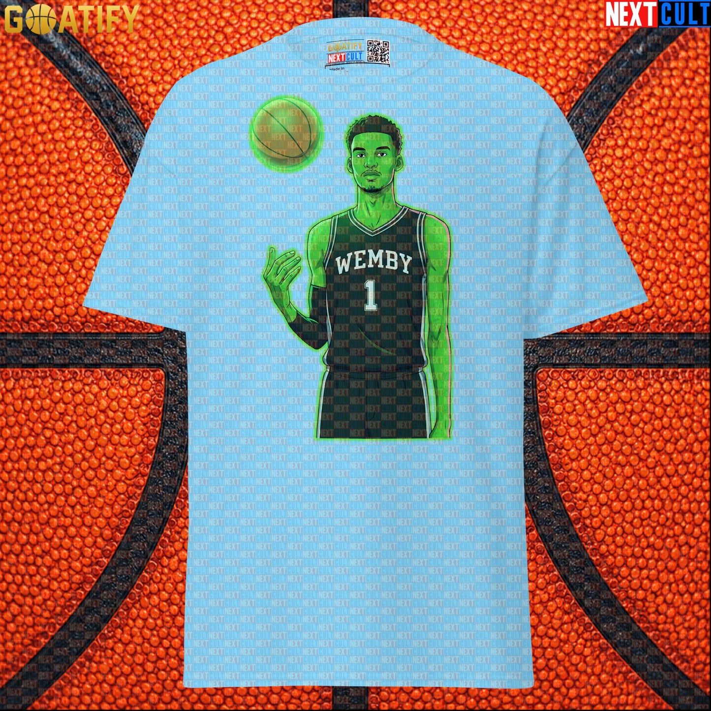 Basketball T-Shirt Alien Wemby Sci-Fi Graphic for Spurs Fans, Watch Parties and NBA Gifts |  | ["Basketball", "France", "NBA", "San Antonio Spurs", "Victor Wembanyama", "Wemby"]