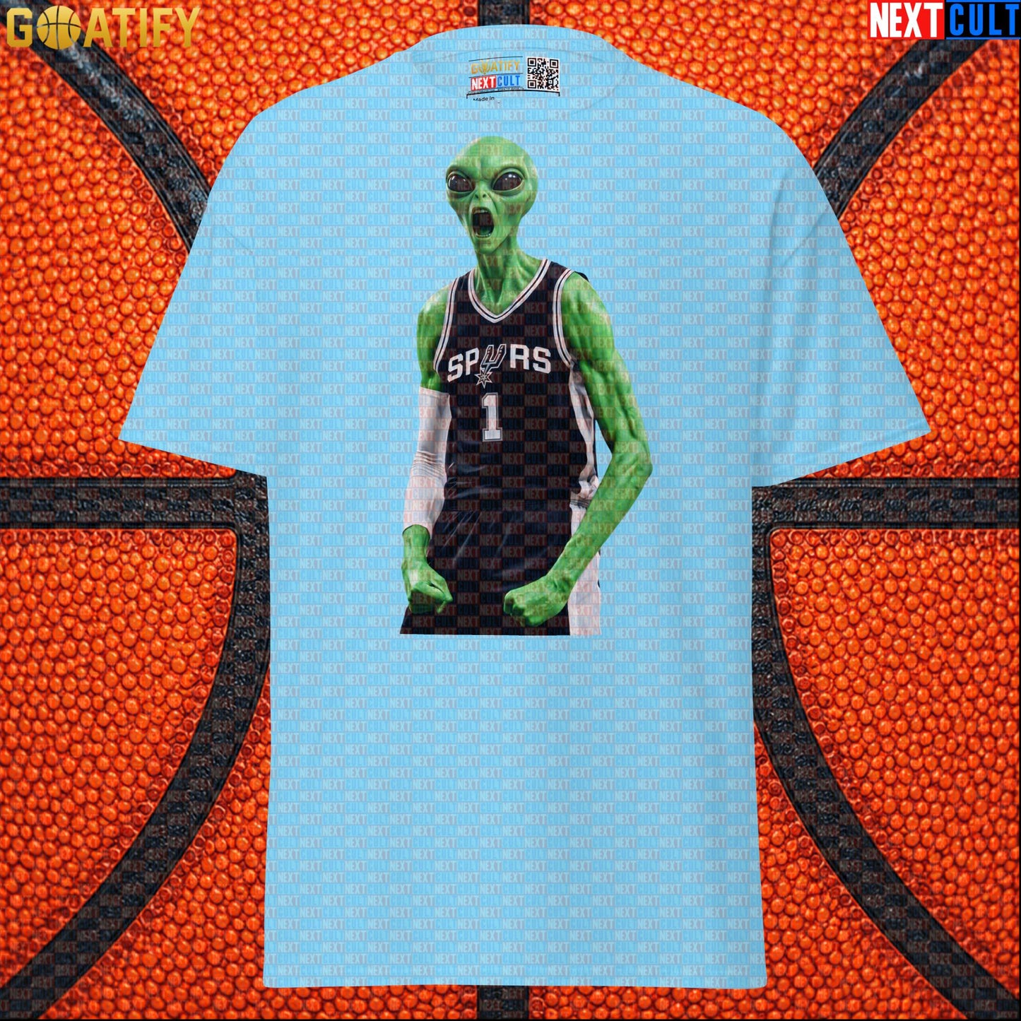 Basketball T-Shirt Alien Wemby Screaming Graphic for Victor Wembanyama and Spurs Fans |  | ["Basketball", "France", "NBA", "San Antonio Spurs", "Victor Wembanyama", "Wemby"]