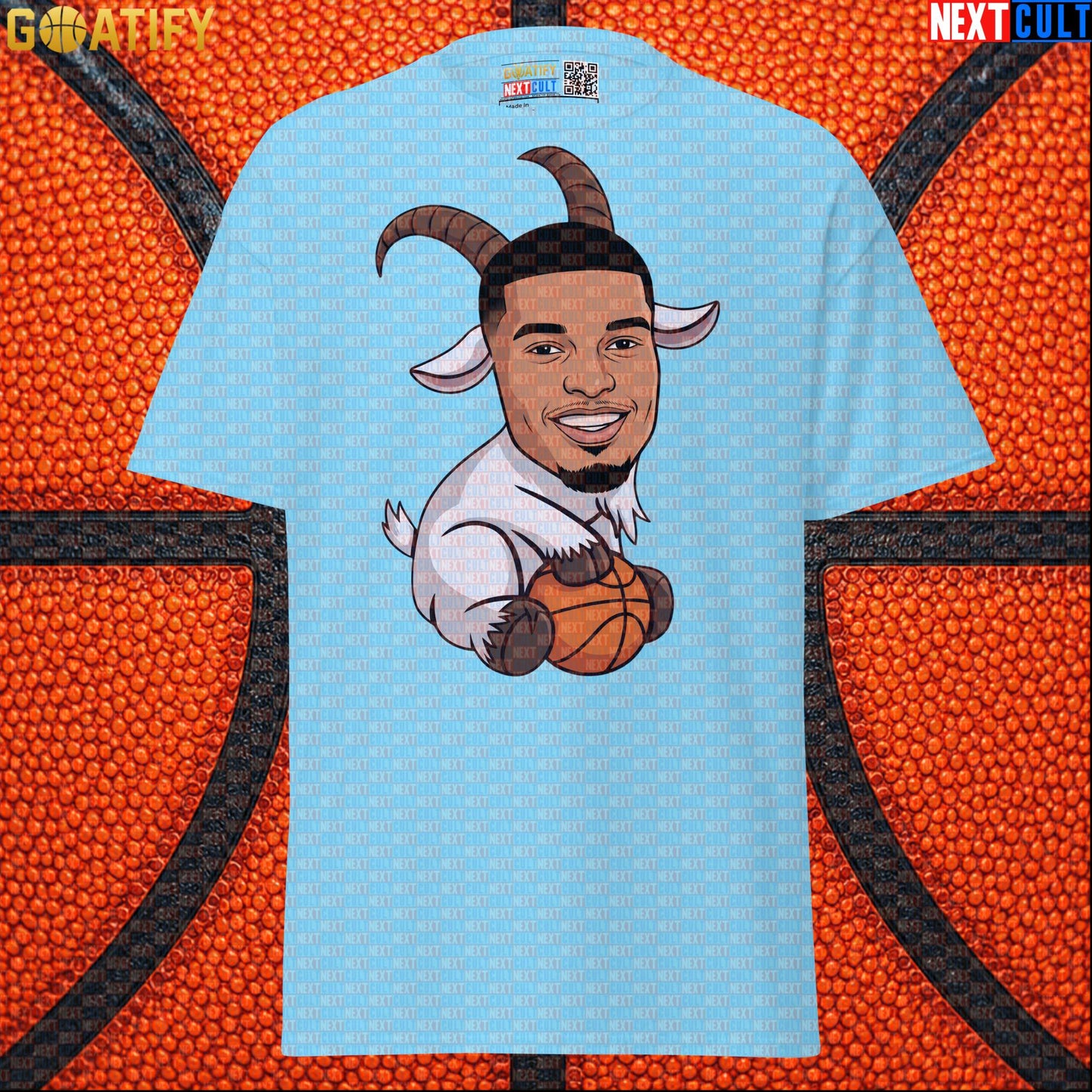 Basketball T-Shirt Victor Wembanyama GOAT Cartoon for Spurs Fans, NBA Game Day Sports Tee |  | ["Basketball", "France", "NBA", "San Antonio Spurs", "Victor Wembanyama", "Wemby"]