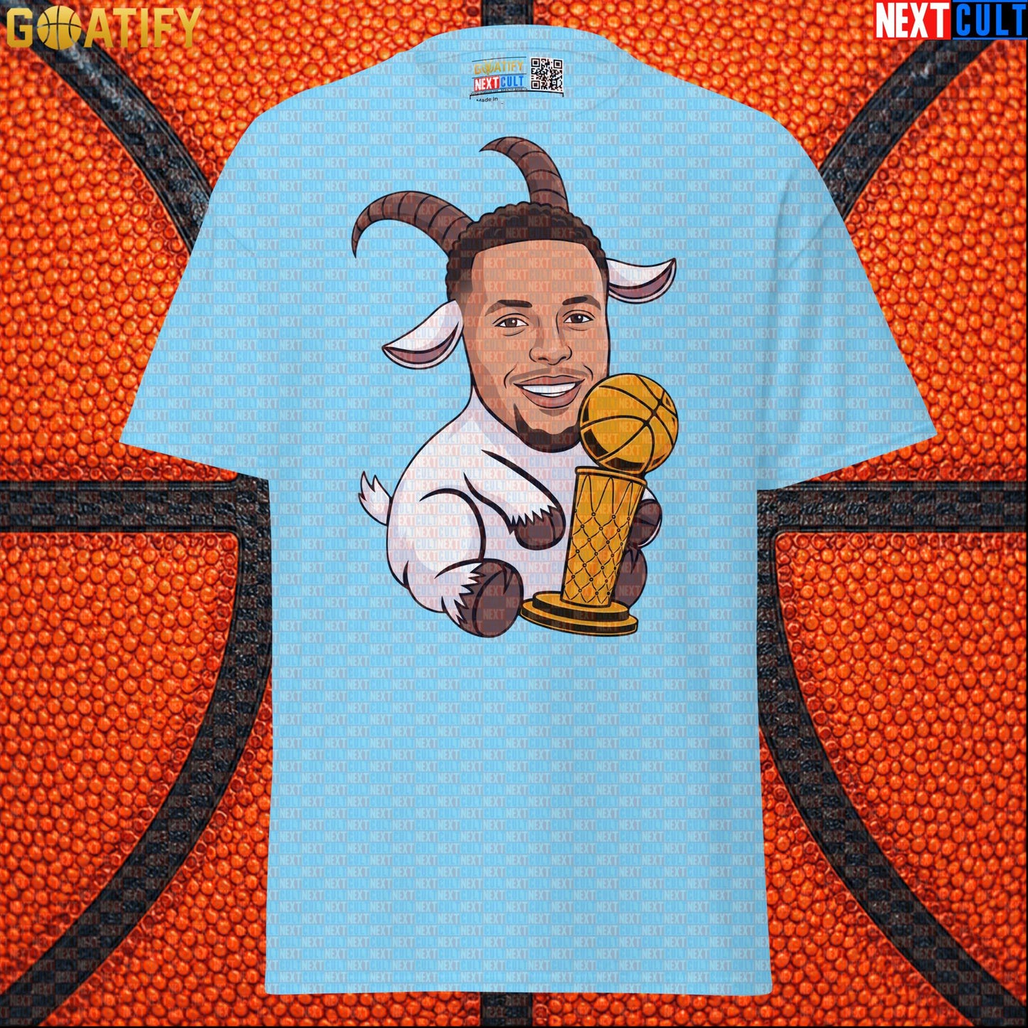 Basketball T-Shirt Stephen Curry GOAT Champion Graphic Tee for Warriors Fans & NBA Gifts |  | ["Basketball", "Golden State Warriors", "NBA", "Stephen Curry"]