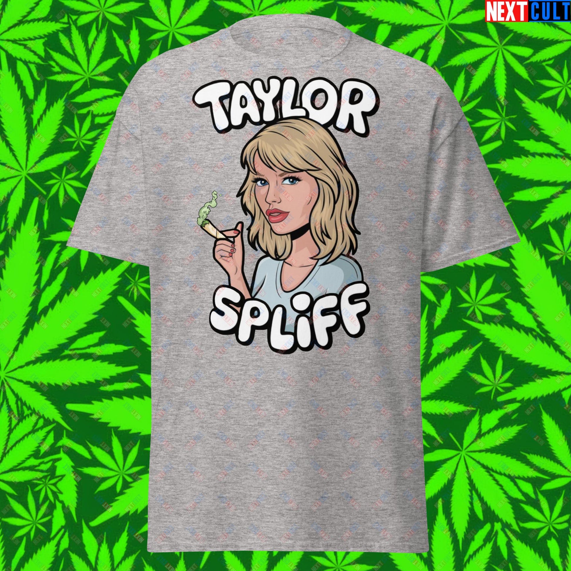 Taylor Spliff Pop Music Star Pothead Stoner Funny Weed Meme Unisex tee Sport Grey T-shirts Music Weed Next Cult Brand