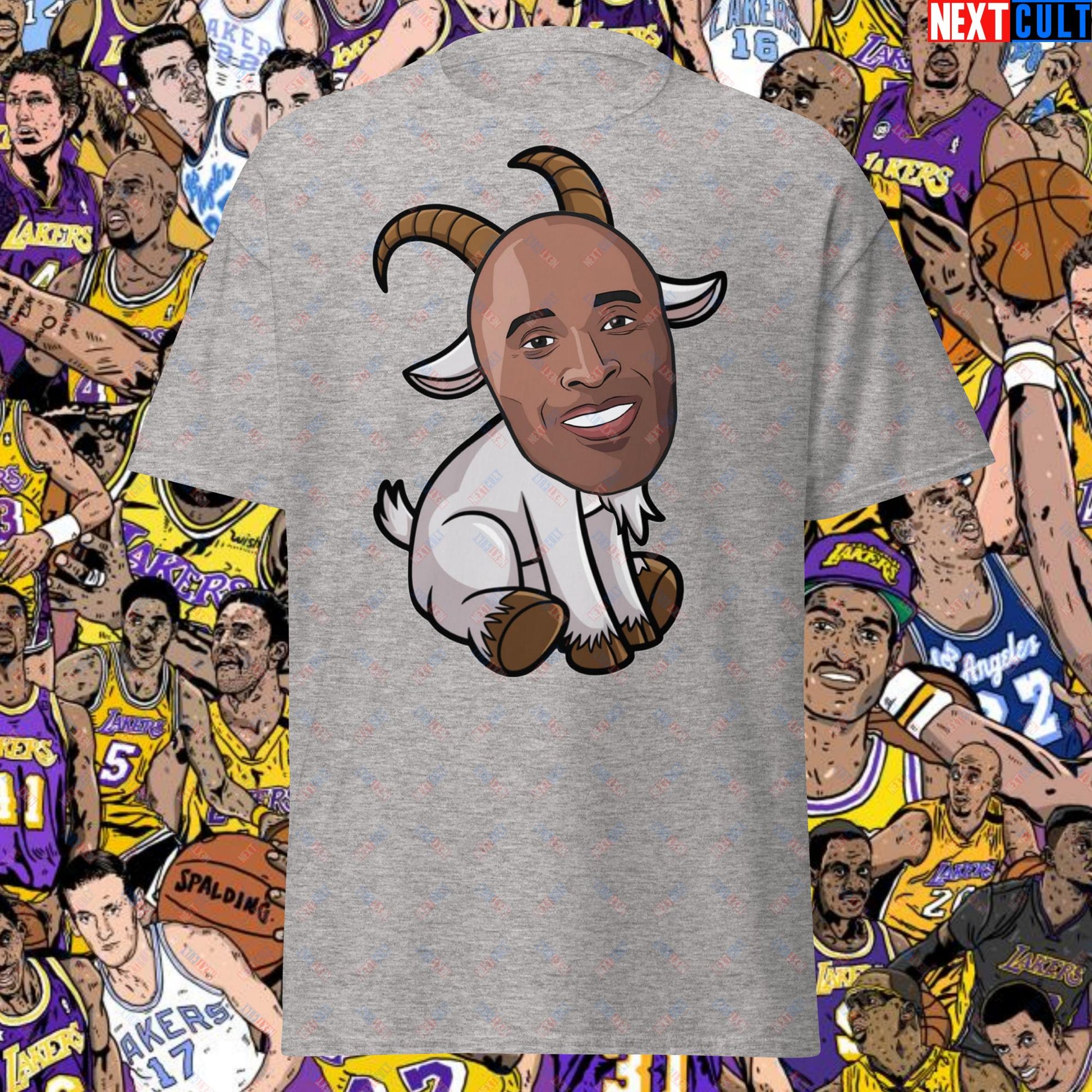 Kobe Bryant G.O.A.T. T-Shirt - Settle the Debate Casual Top - Greatest of All Time NBA Meme Tee for Basketball Fans - Perfect Gift for Kobe Fans Unisex tee Sport Grey T-shirts Basketball G.O.A.T. Kobe Bryant Los Angeles Lakers NBA Next Cult Brand