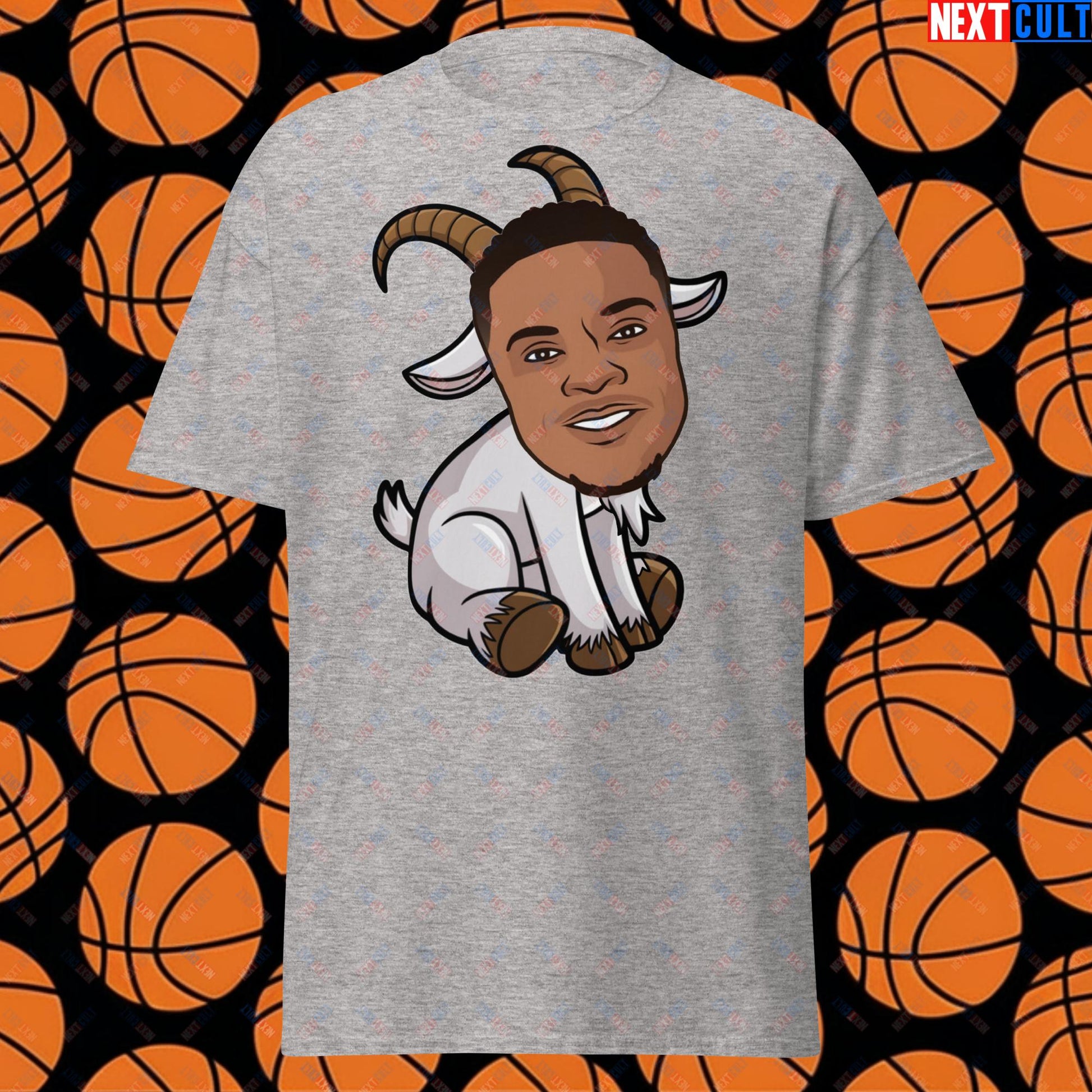 Russell Westbrook G.O.A.T. T-Shirt - Funny Basketball Meme Casual Top - Greatest of All Time Tee for Basketball Fans - Perfect Gift for Westbrook Fans Unisex tee Sport Grey T-shirts Basketball Denver Nuggets G.O.A.T. NBA Oklahoma City Thunder Russell Westbrook Next Cult Brand