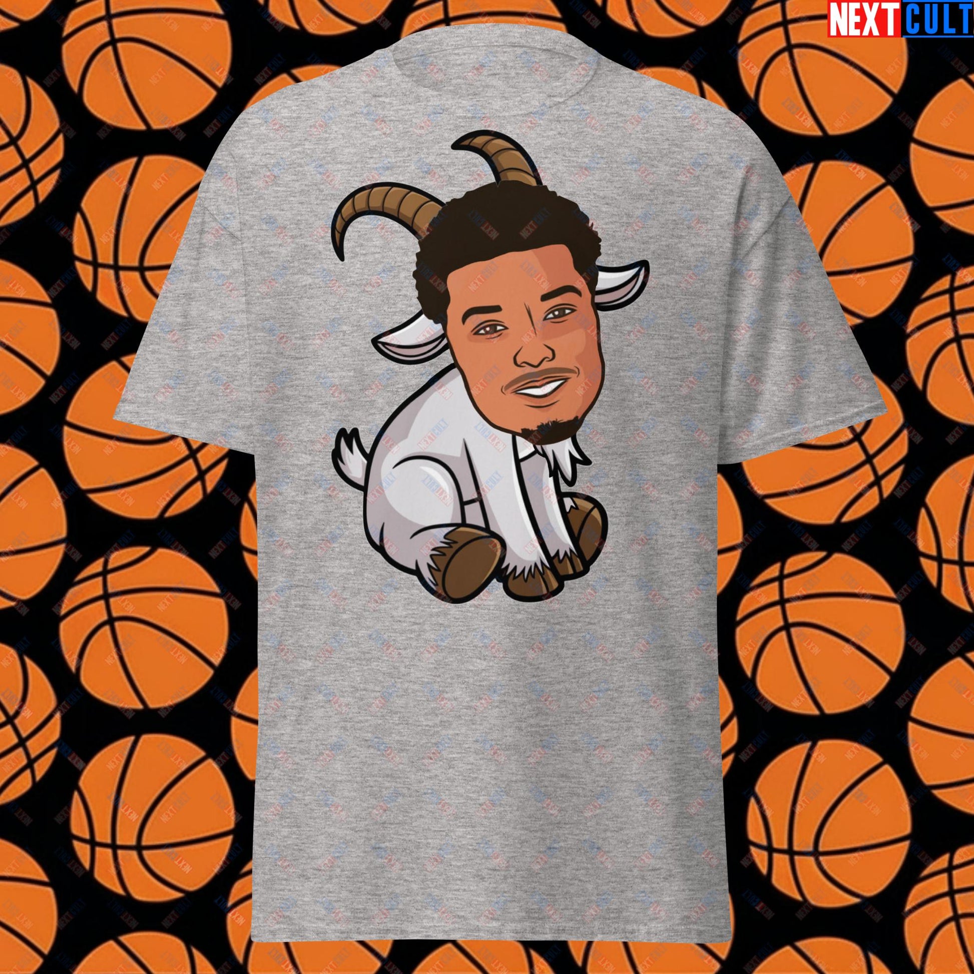 Wemby G.O.A.T. T-Shirt - Victor Wembanyama Funny Basketball Meme Casual Top - Greatest of All Time Tee for Basketball Fans - Perfect Gift for Wemby Fans Unisex tee Sport Grey T-shirts Basketball G.O.A.T. NBA San Antonio Spurs Victor Wembanyama Wemby Next Cult Brand