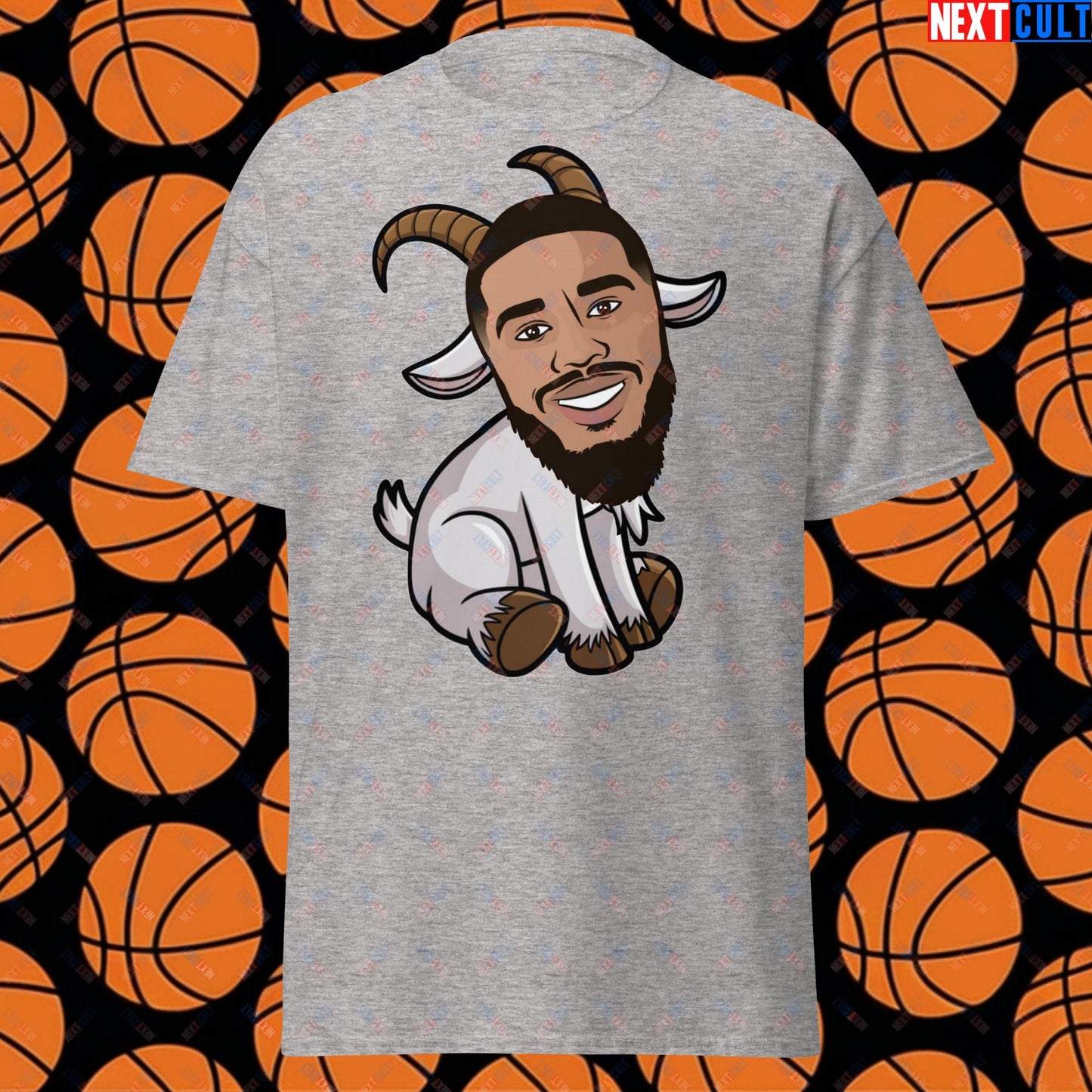 Jayson Tatum G.O.A.T. T-Shirt - Funny Basketball Meme Casual Top - Greatest of All Time Tee for Celtics Fans - Perfect Gift for Jayson Tatum Fans Unisex tee Sport Grey T-shirts Basketball Boston Celtics G.O.A.T. Jayson Tatum NBA Next Cult Brand