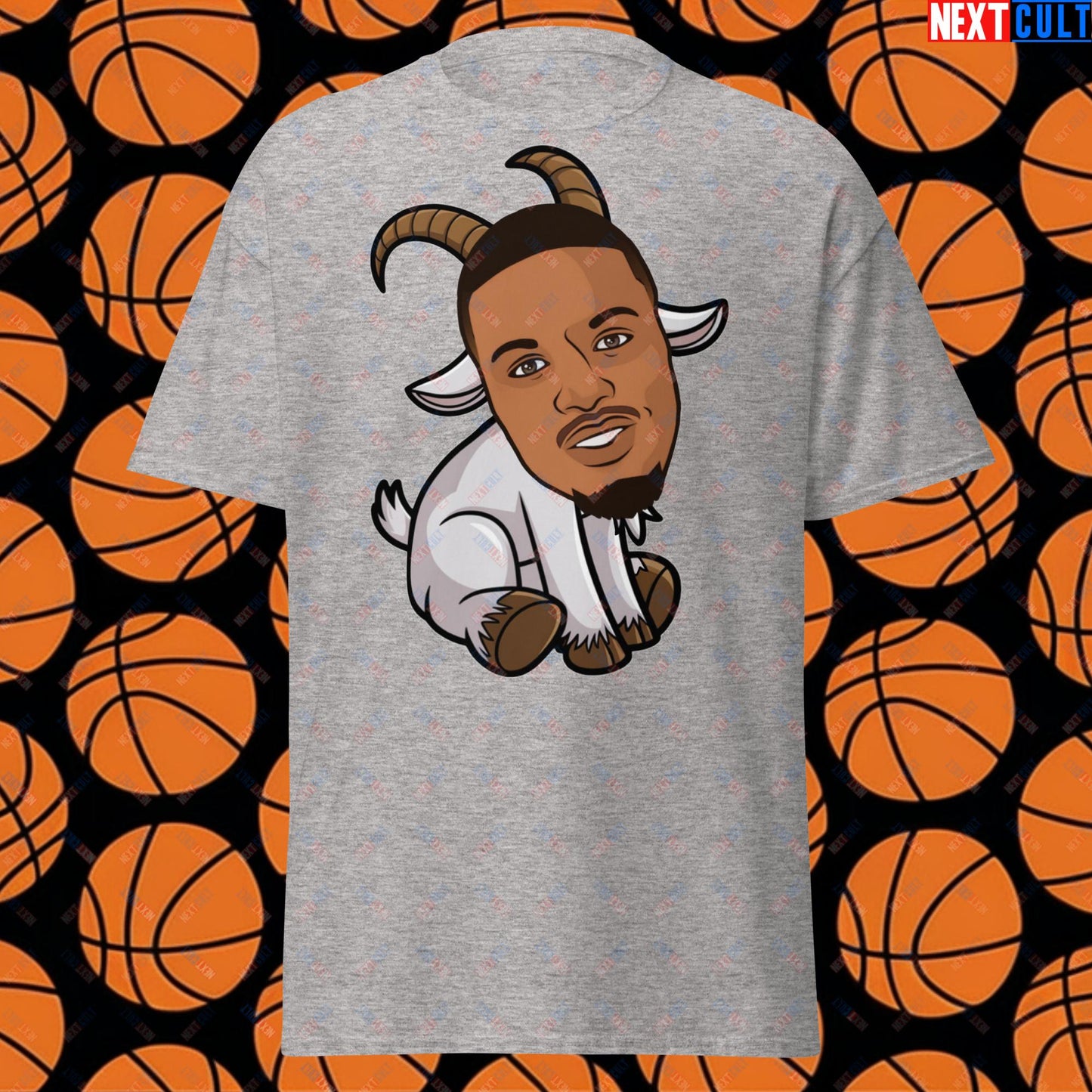 Damian Lillard G.O.A.T. T-Shirt - Funny Basketball Meme Casual Top - Greatest of All Time Tee for Basketball Fans - Perfect Gift for Damian Lillard Fans Unisex tee Sport Grey T-shirts Basketball Damian Lillard G.O.A.T. Milwaukee Bucks NBA Portland Trail Blazers Next Cult Brand