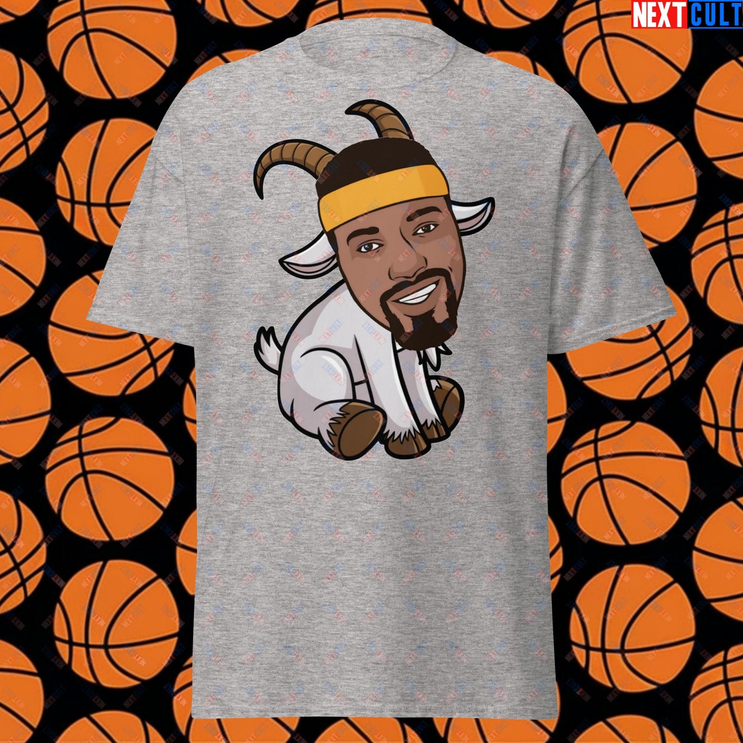 Wilt Chamberlain G.O.A.T. T-Shirt - Funny Basketball Meme Casual Top - Greatest of All Time Tee for Basketball Fans - Perfect Gift for Wilt Chamberlain Fans Unisex tee Sport Grey T-shirts Basketball G.O.A.T. Golden State Warriors Los Angeles Lakers NBA Philadelphia 76ers Wilt Chamberlain Next Cult Brand